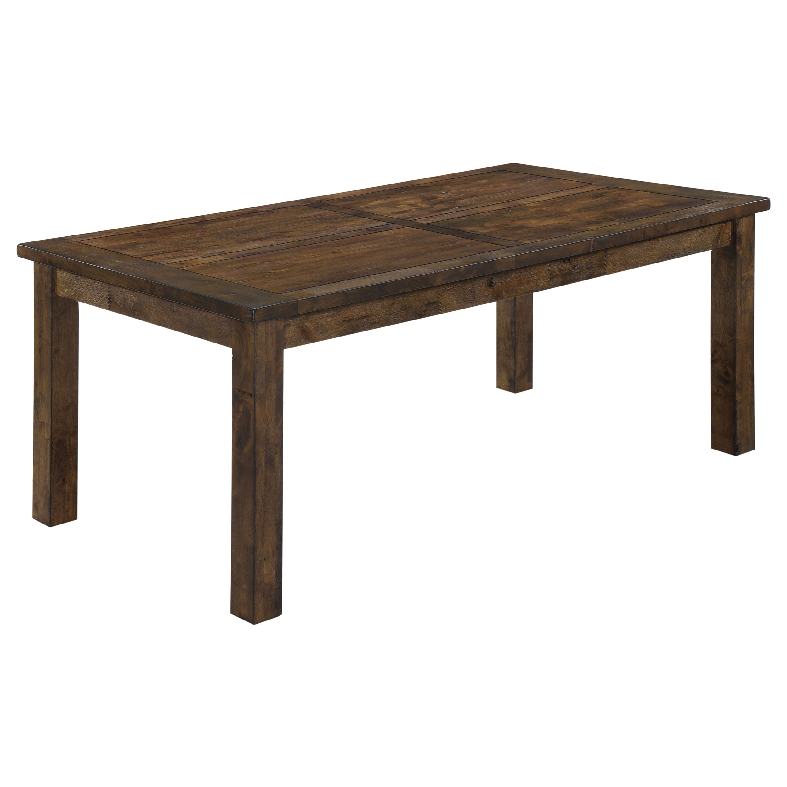 Coleman Rectangular 79-inch Dining Table Rustic Golden Brown-CoasterEveryday