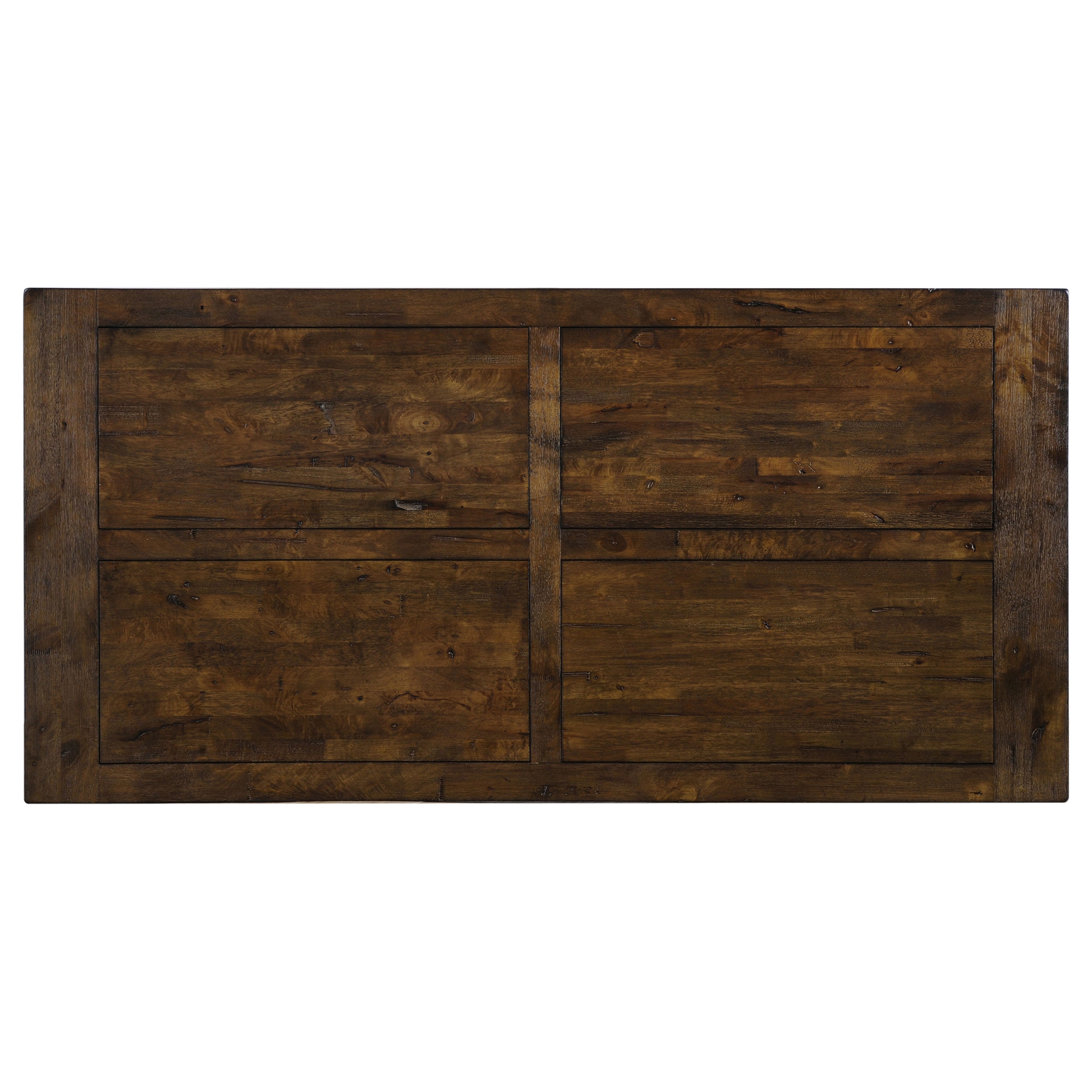 Coleman Rectangular 79-inch Dining Table Rustic Golden Brown-CoasterEveryday