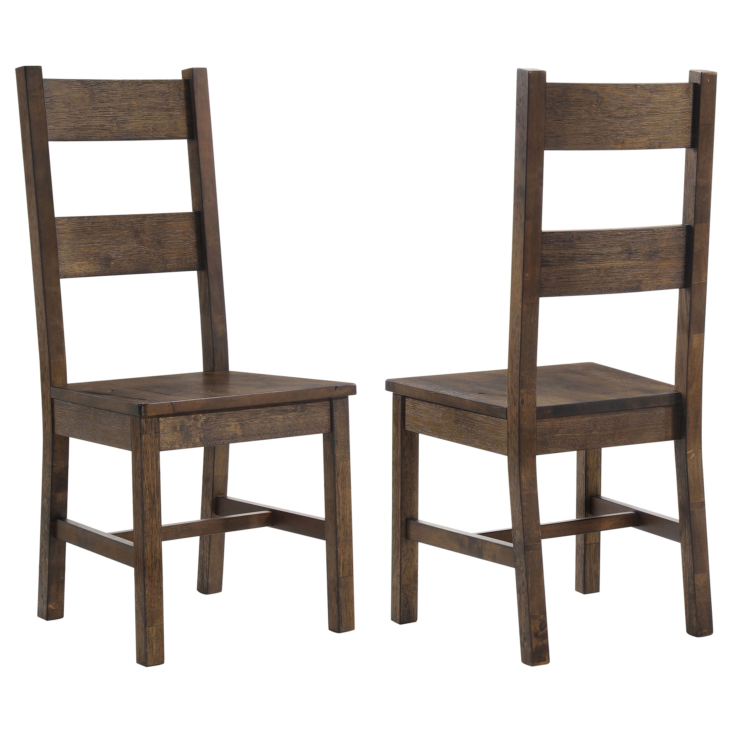 Coleman Dining Side Chair Rustic Golden Brown (Set of 2)-CoasterEveryday
