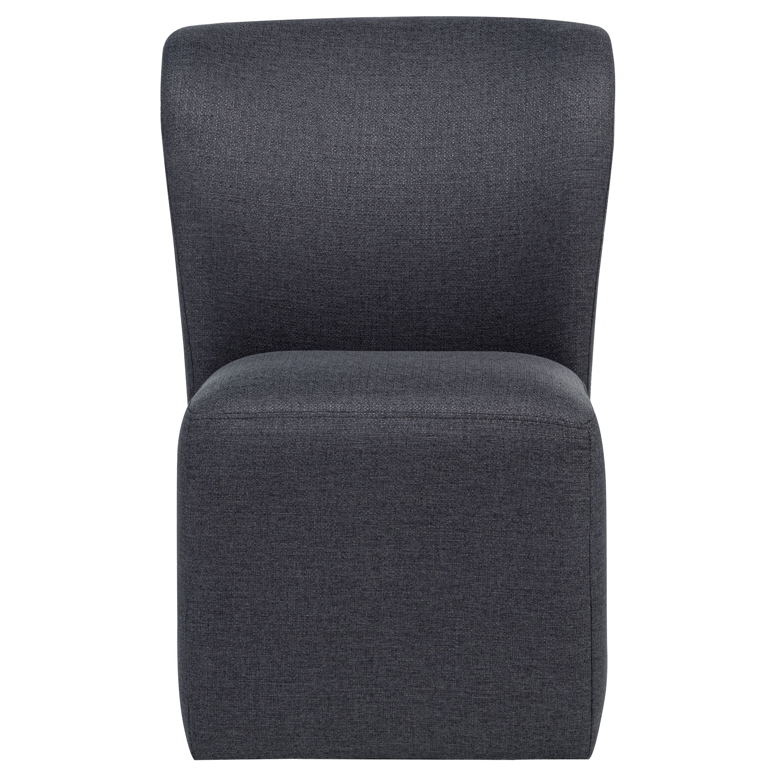 Jaelynn Upholstered Parsons Dining Side Chair Charcoal (Set of 2)-