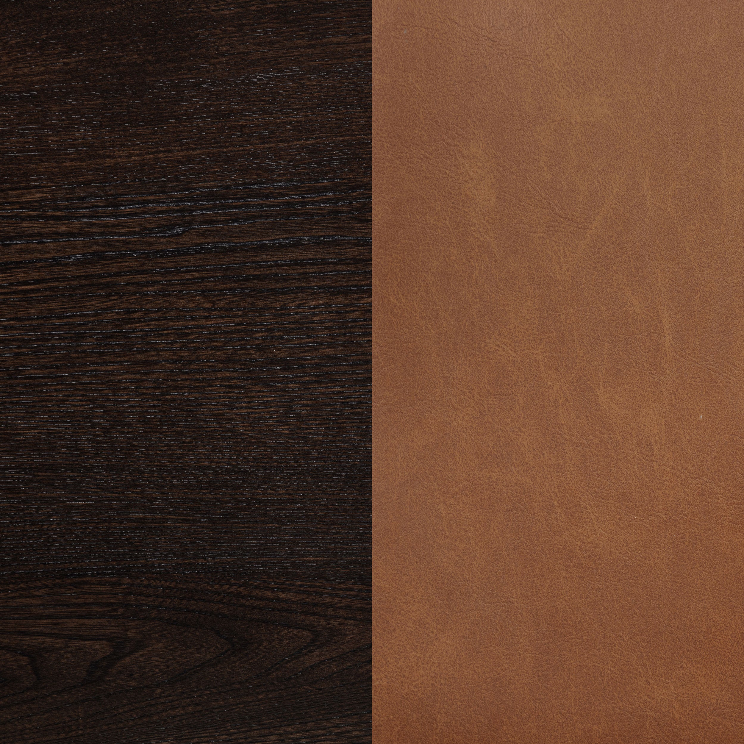 Tegan Faux Leather Upholstered Counter Height Chair Cognac (Set of 2)-