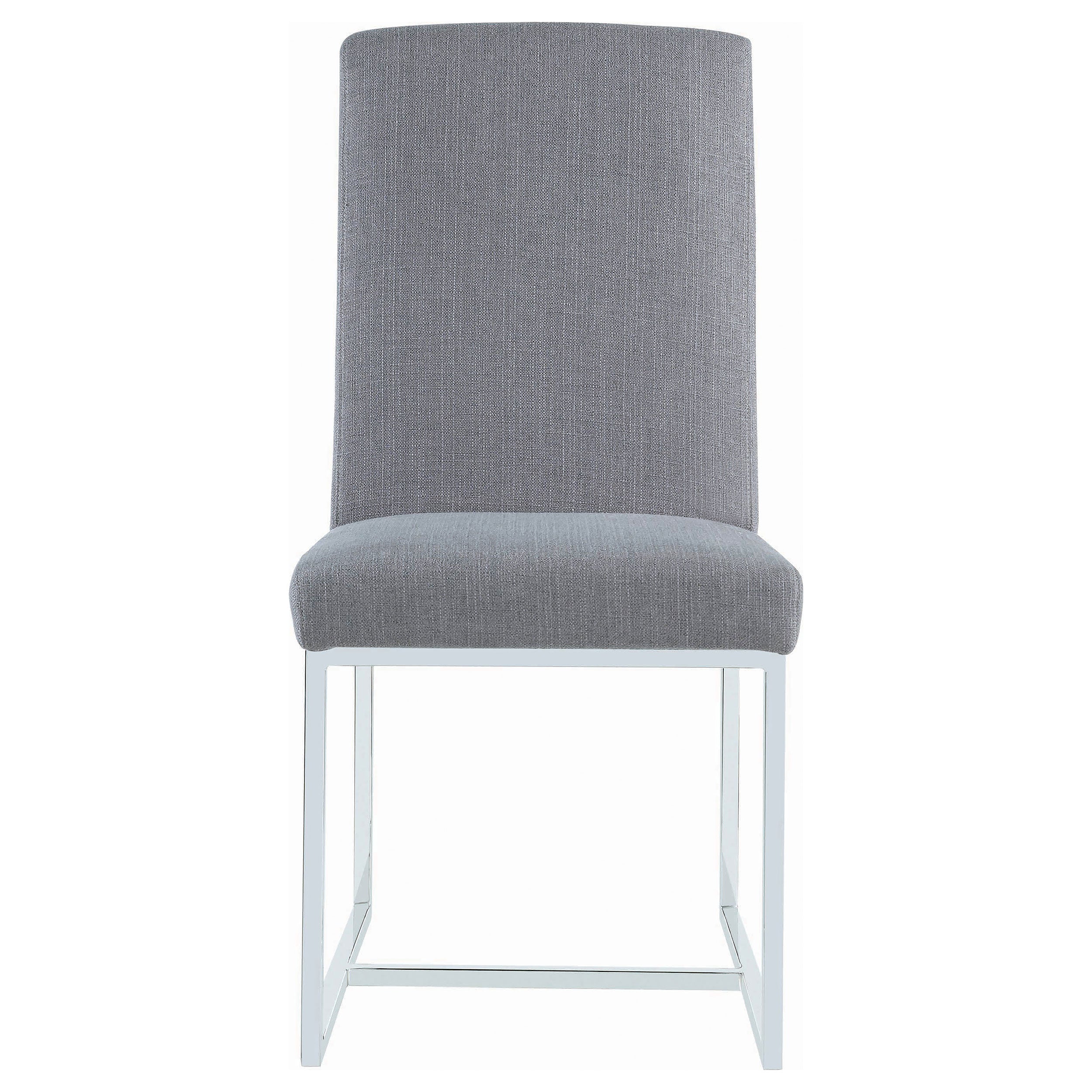 Mackinnon Upholstered Dining Side Chair Grey (Set of 2)-CoasterElevations