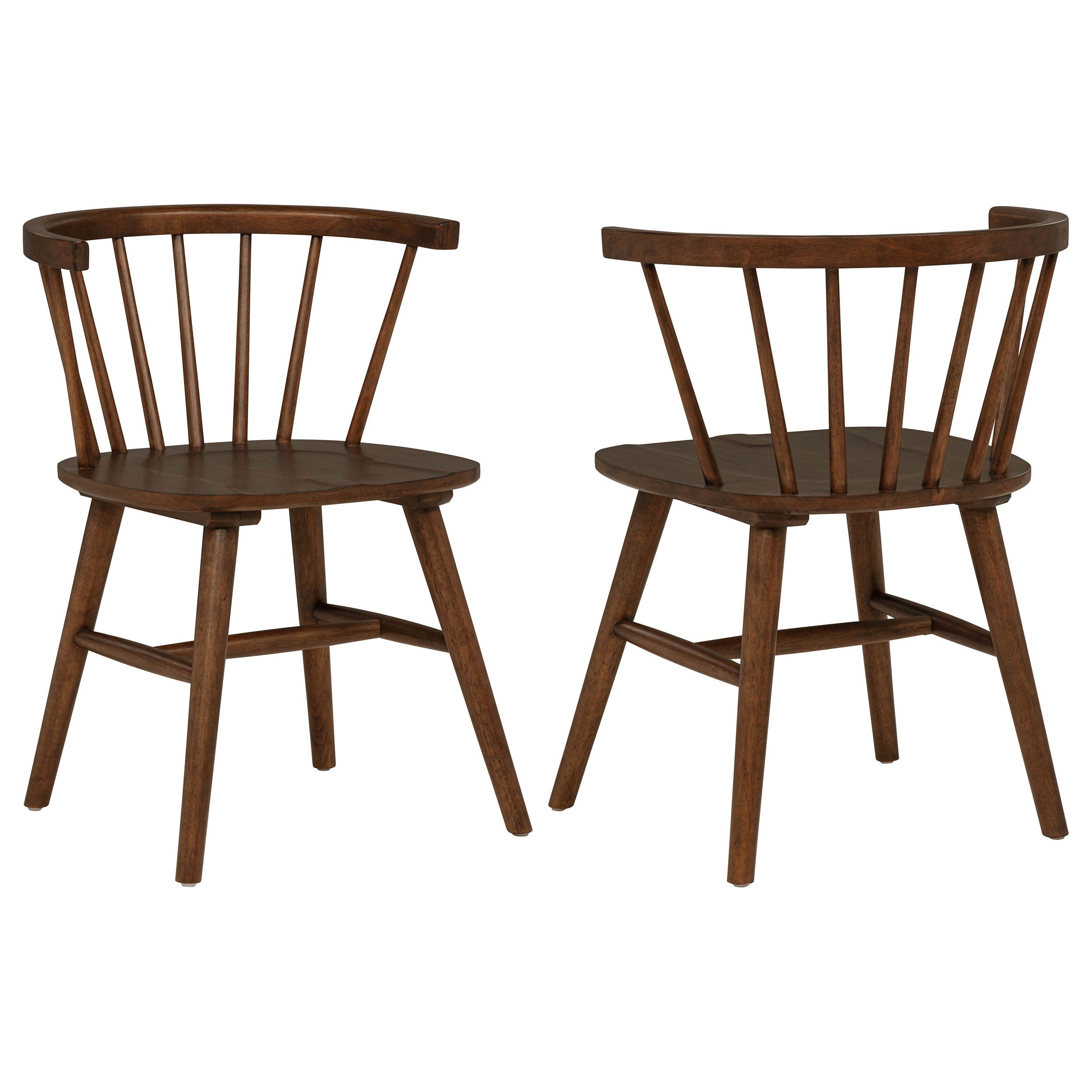 Jeffries Windsor Wood Dining Side Chair Walnut (Set of 2)-