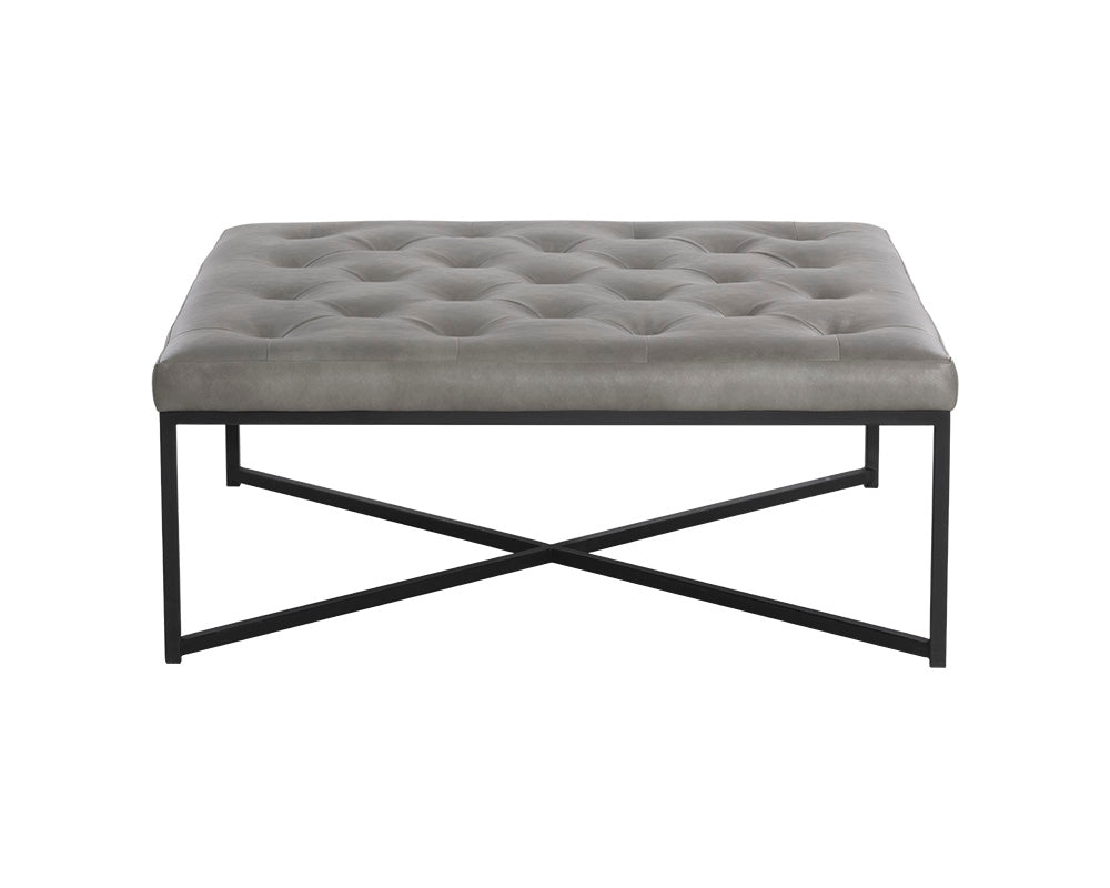Sunpan Endall Ottoman - Black - Best Buy Furniture