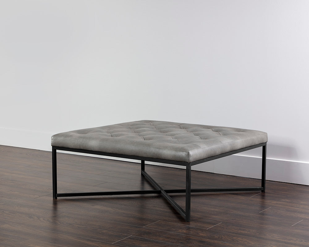 Sunpan Endall Ottoman - Black - Best Buy Furniture