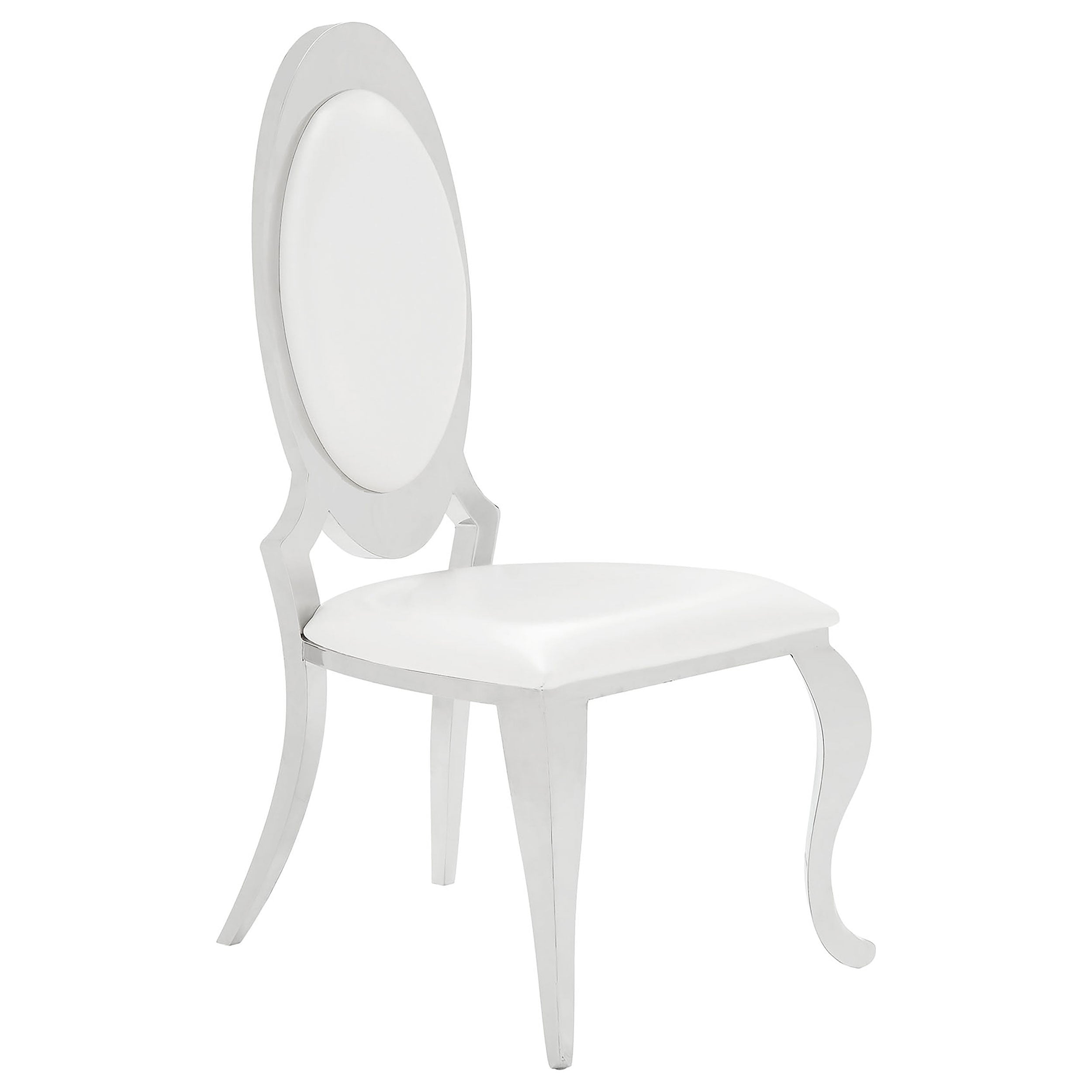 Anchorage Upholstered Dining Chair Cream White (Set of 2)-CoasterElevations