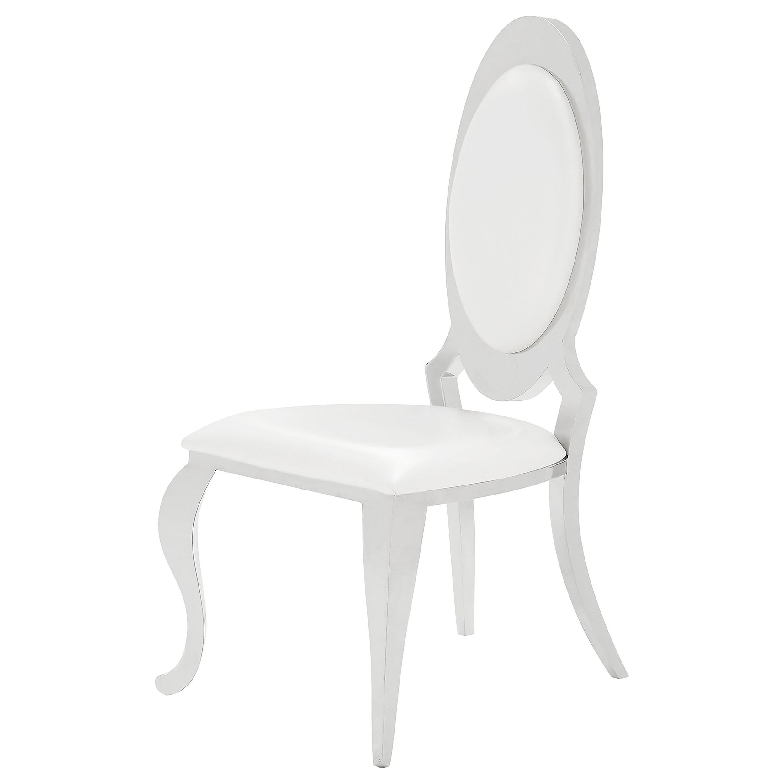 Anchorage Upholstered Dining Chair Cream White (Set of 2)-CoasterElevations