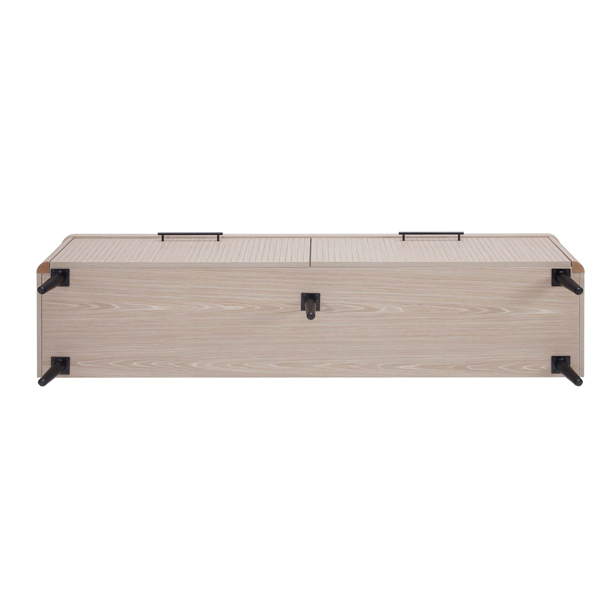 Jodie - Fluted TV Stand - Oak