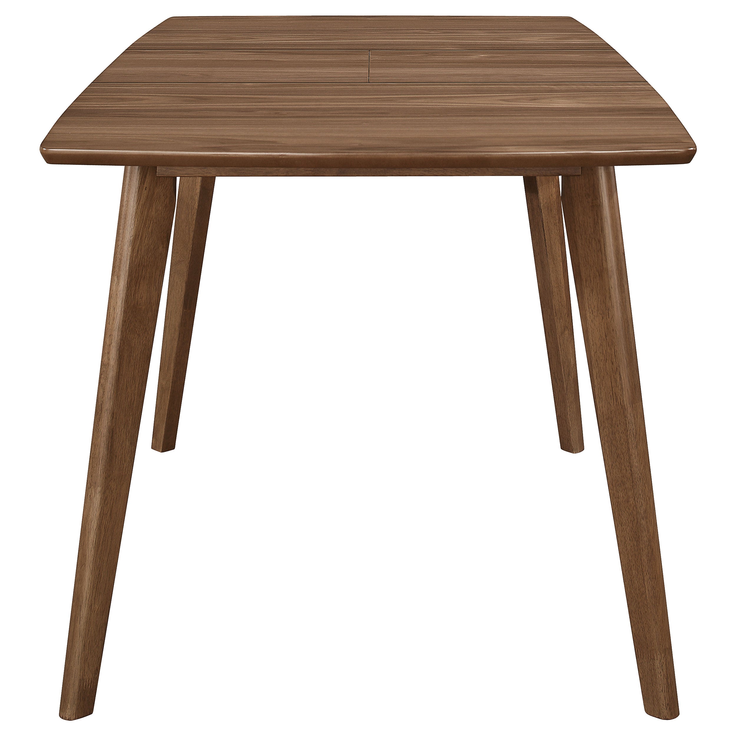Alfredo 63-inch Extension Leaf Dining Table Natural Walnut-CoasterEveryday