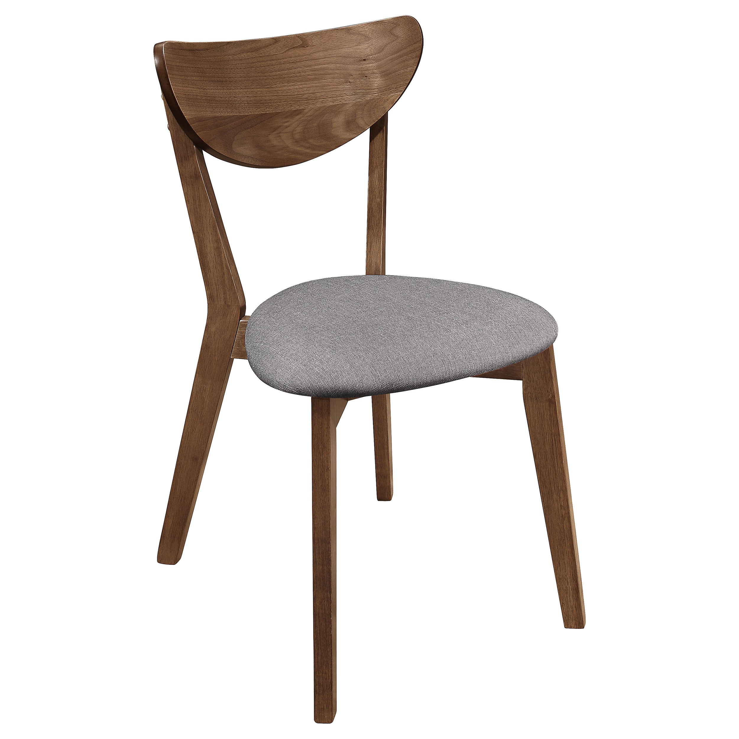 Alfredo Dining Side Chair Grey and Natural Walnut (Set of 2)-CoasterEveryday