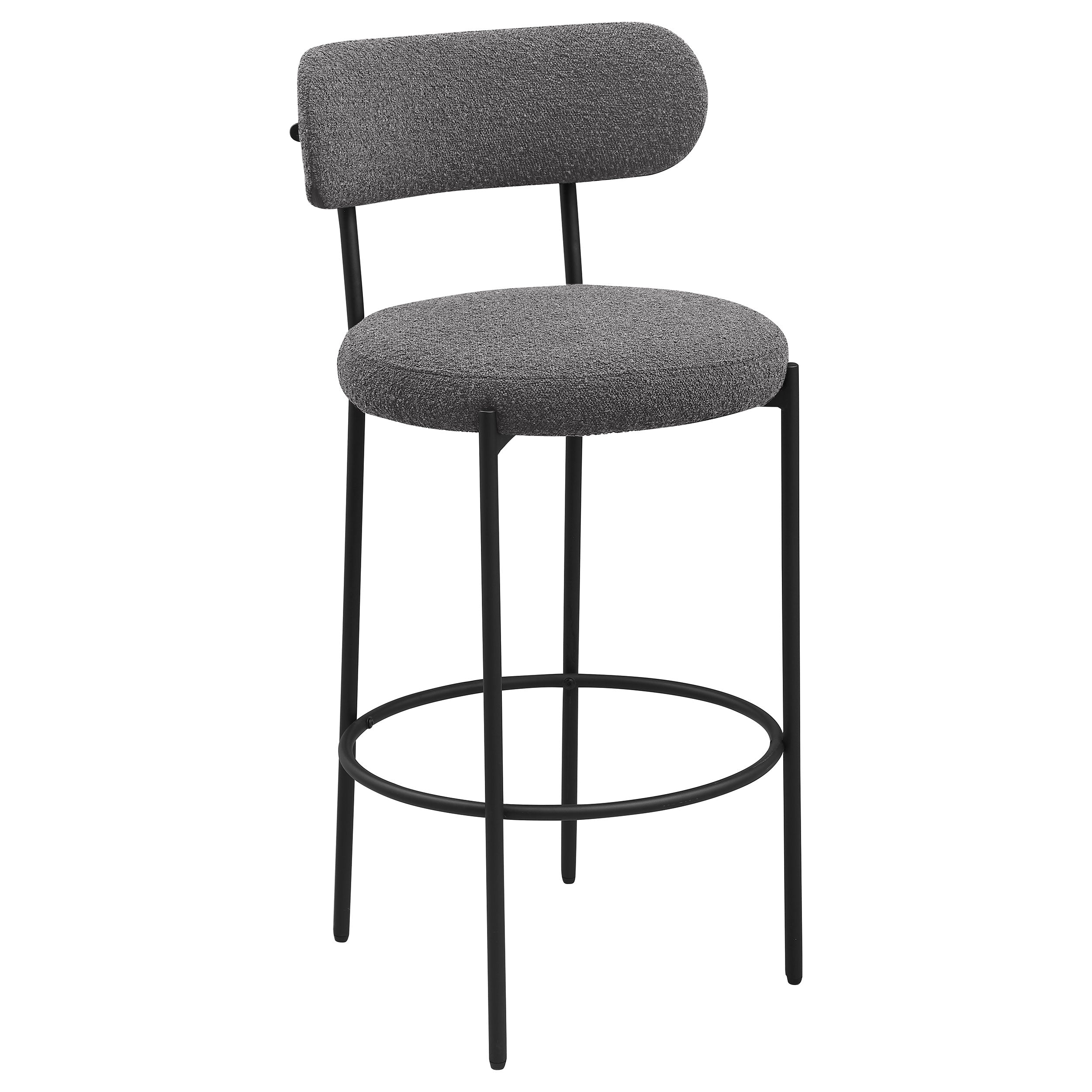 Viola Boucle Upholstered Bar Chair Cream (Set of 2)-