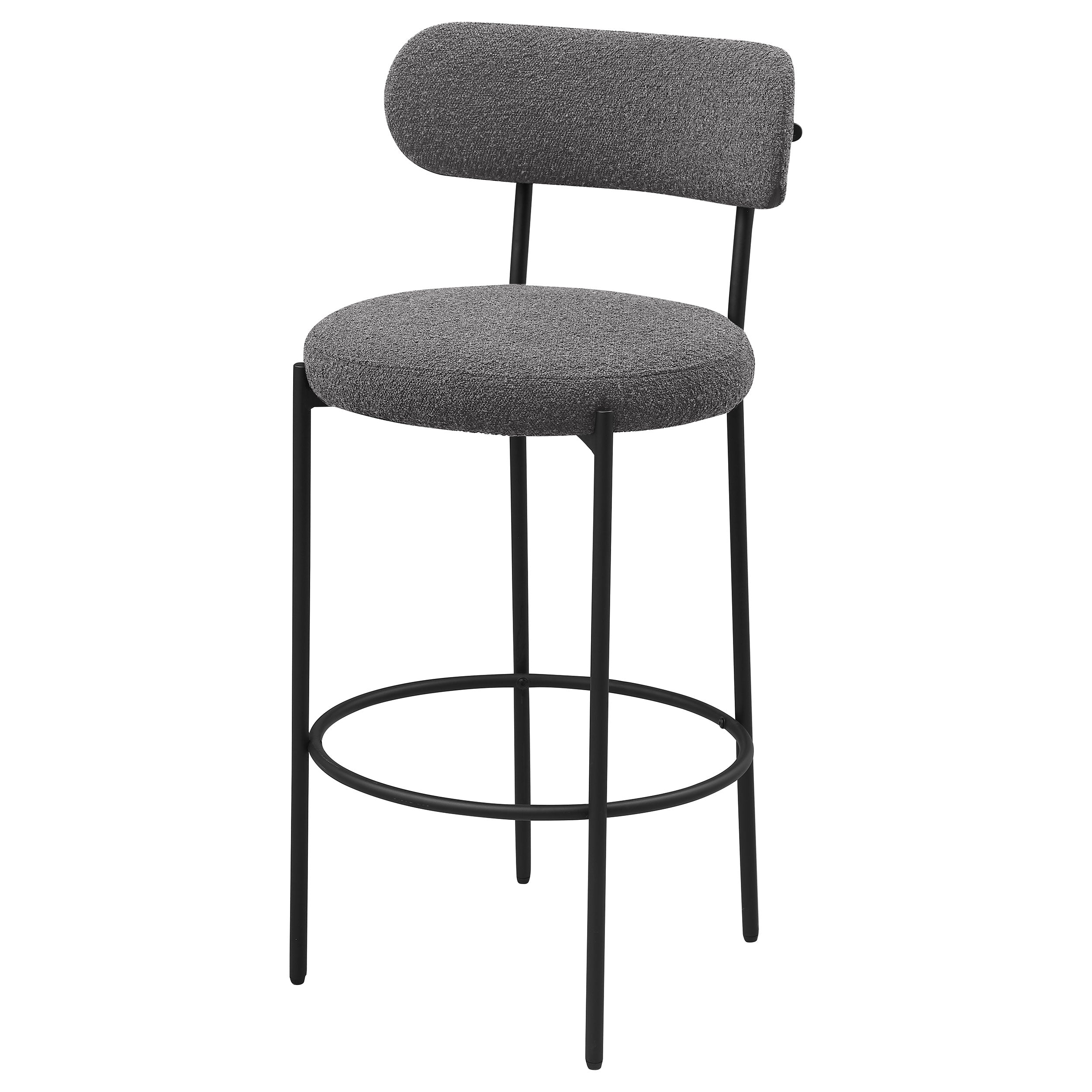 Viola Boucle Upholstered Bar Chair Cream (Set of 2)-
