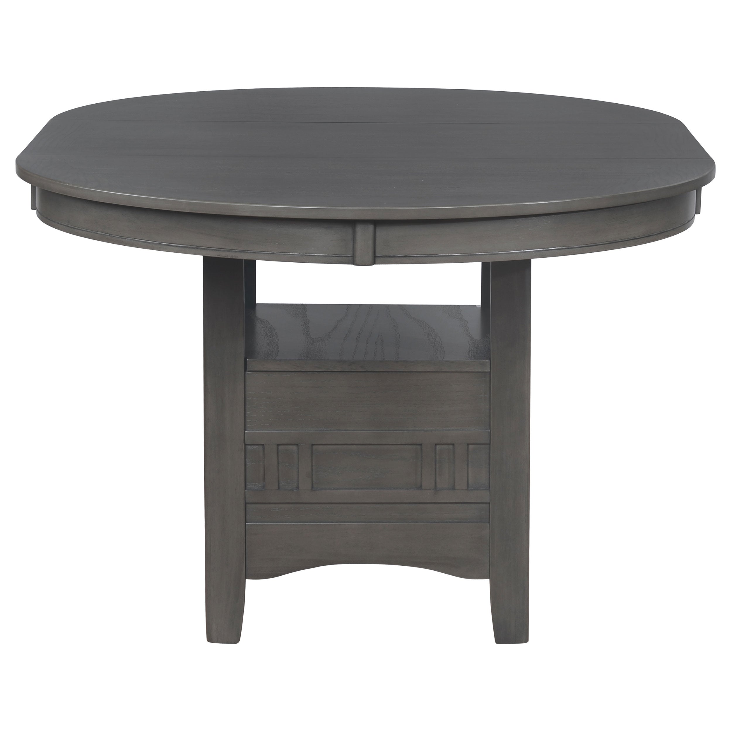 Lavon Oval 60-inch Wood Extension Leaf Dining Table Medium Grey-CoasterEveryday