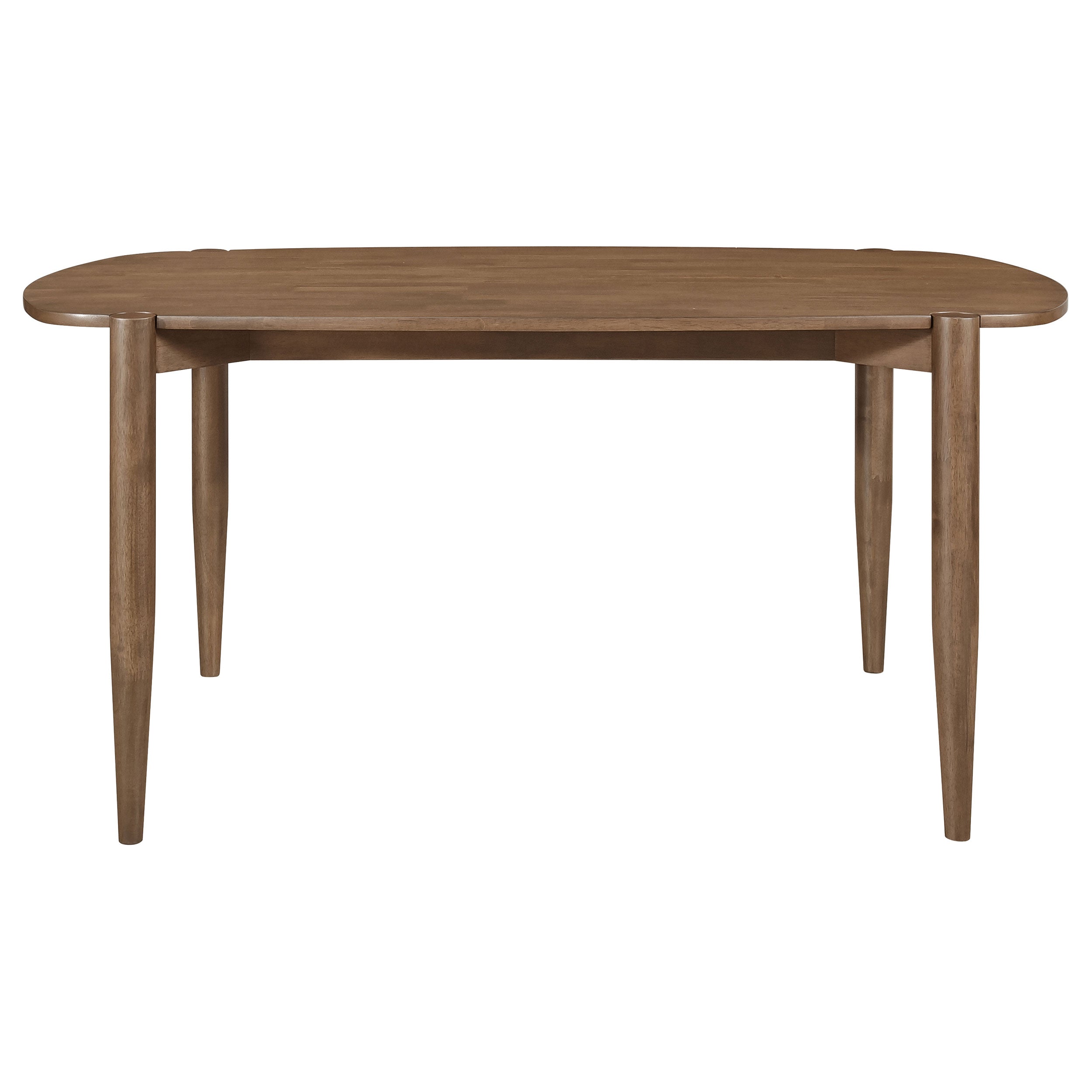 Dortch Oval 63-inch Solid Wood Dining Table Walnut-CoasterEveryday
