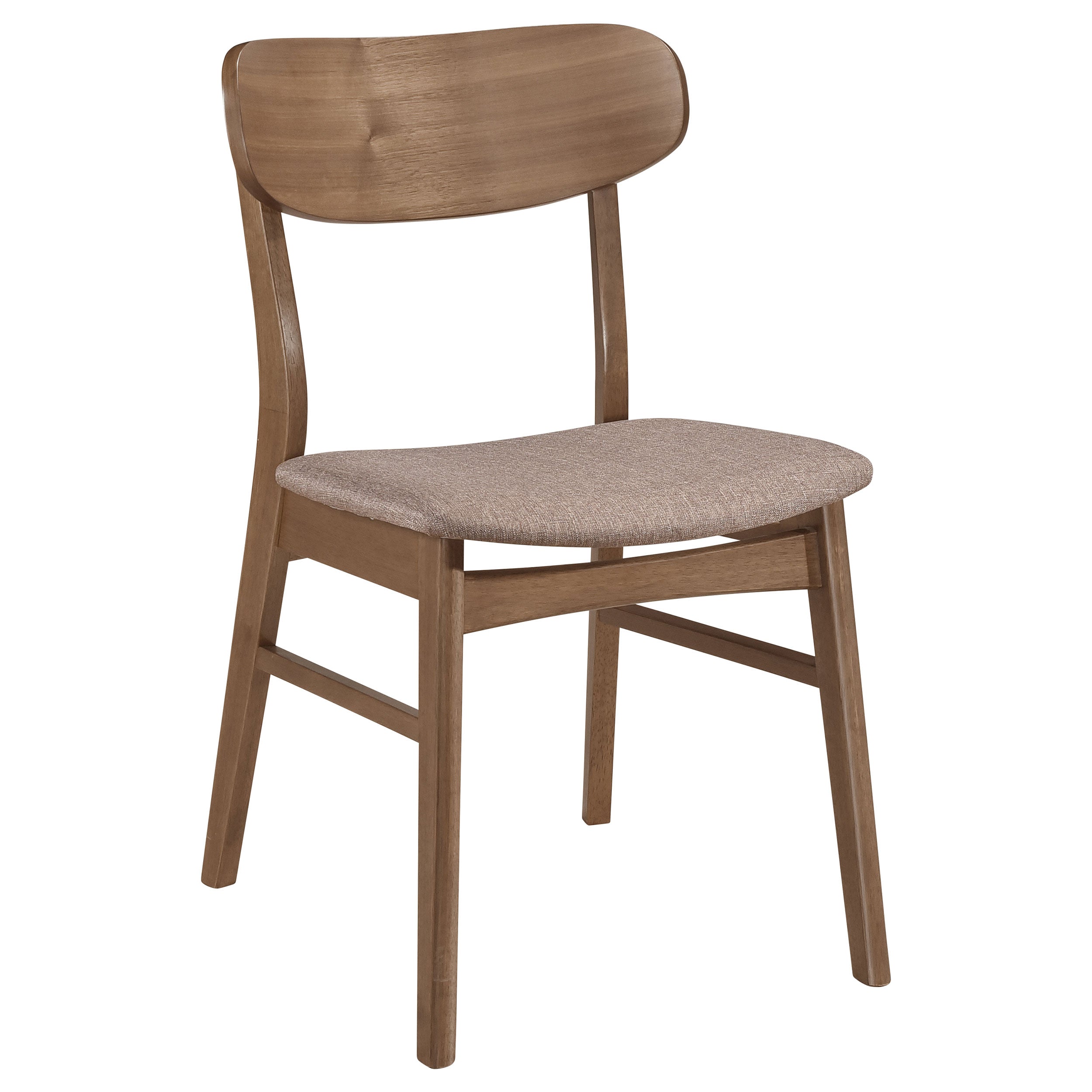Dortch Dining Side Chair Walnut and Brown (Set of 2)-