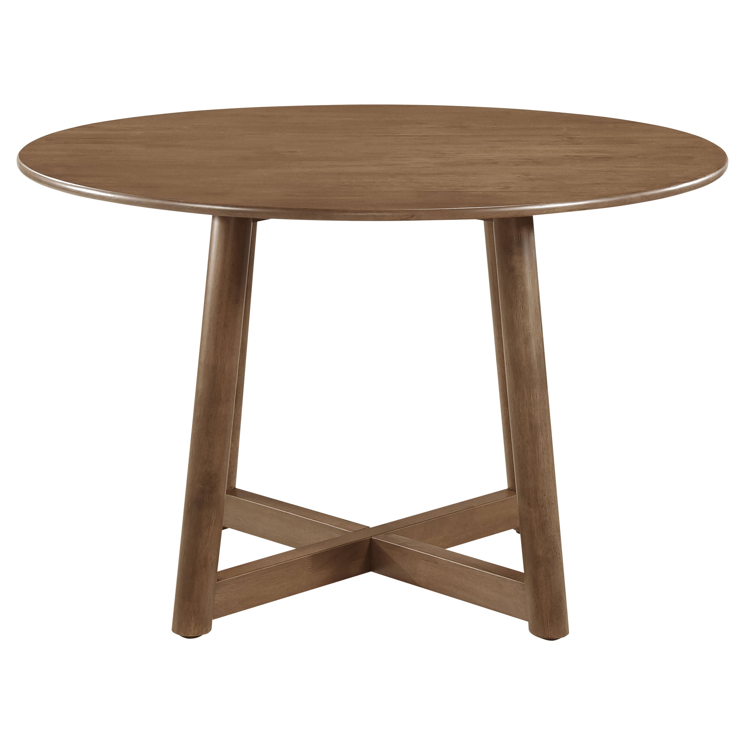 Dinah 5-piece Round Solid Wood Dining Set Walnut-