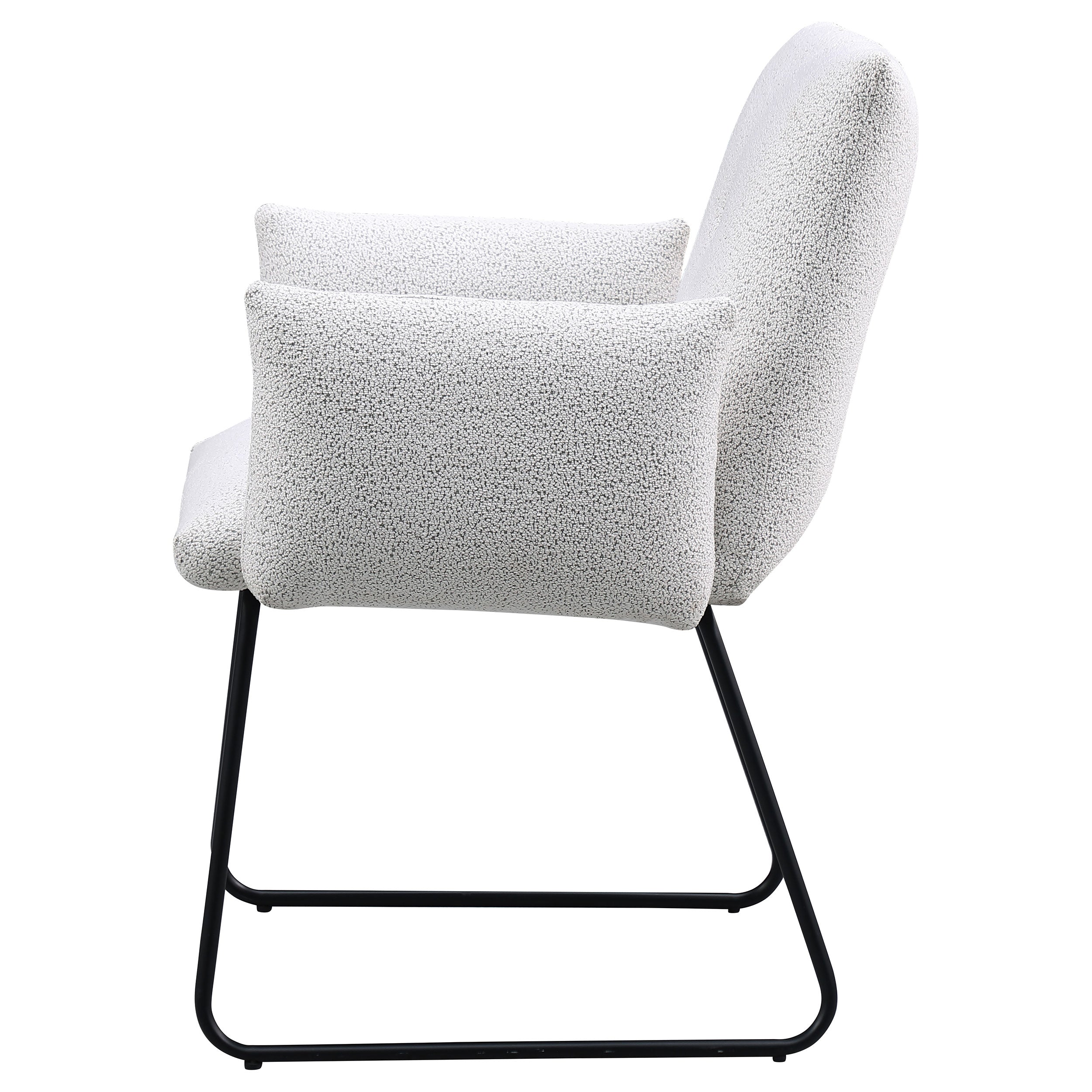 Ackland Upholstered Dining Arm Chair Light Grey (Set of 2)-