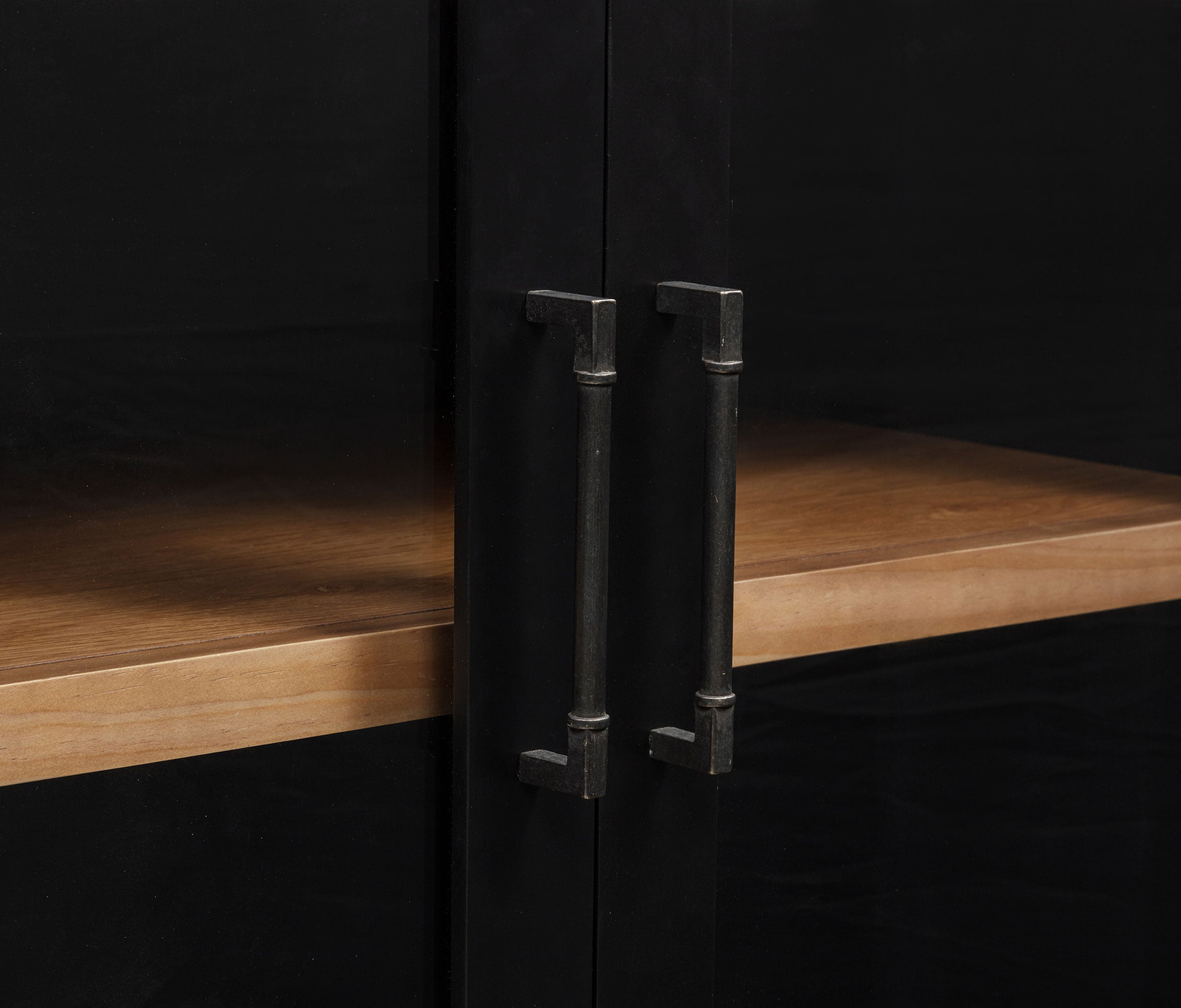 Middleton 4-door Sideboard Server with Dual Drawers Black-
