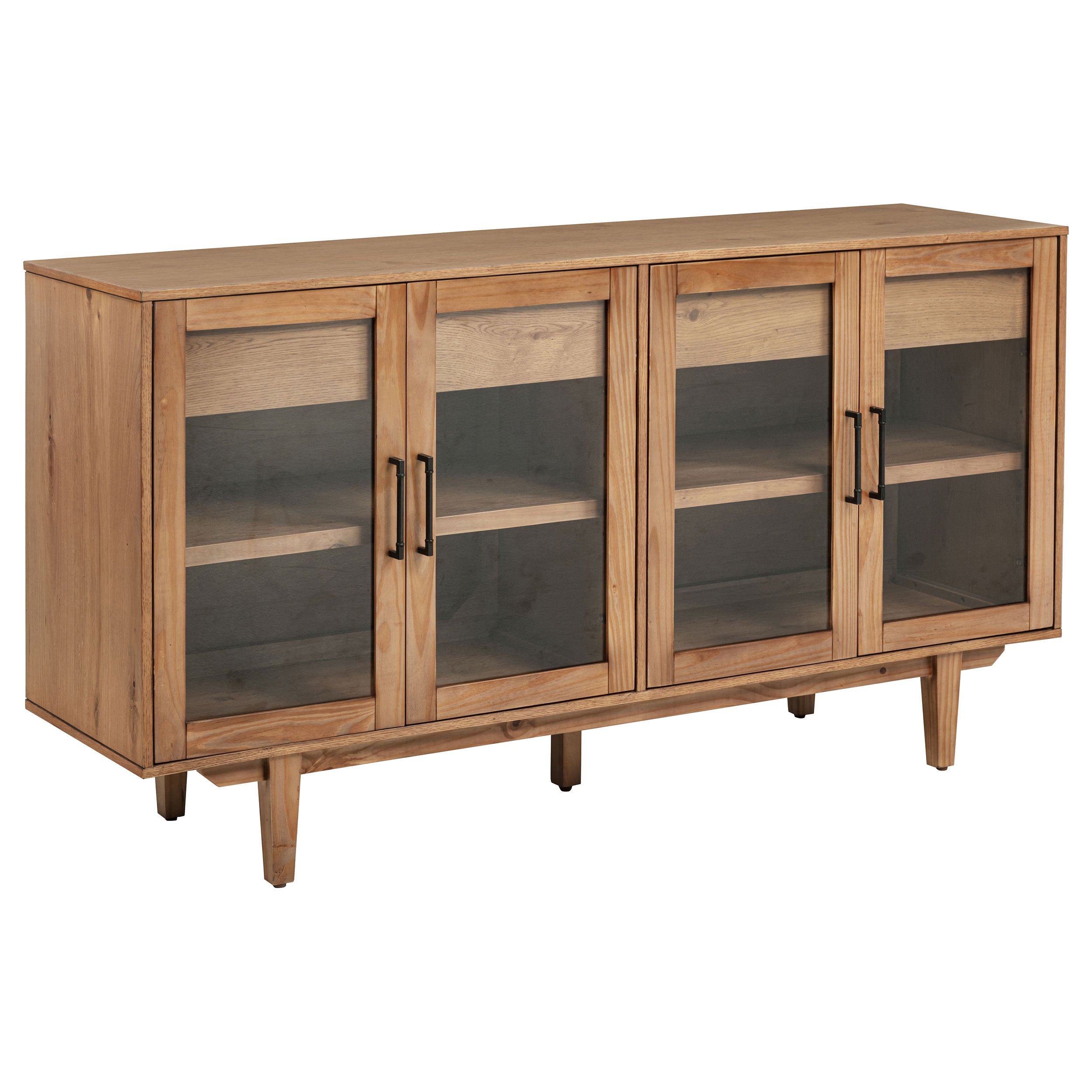 Middleton 4-door Sideboard Server with Dual Drawers Natural-