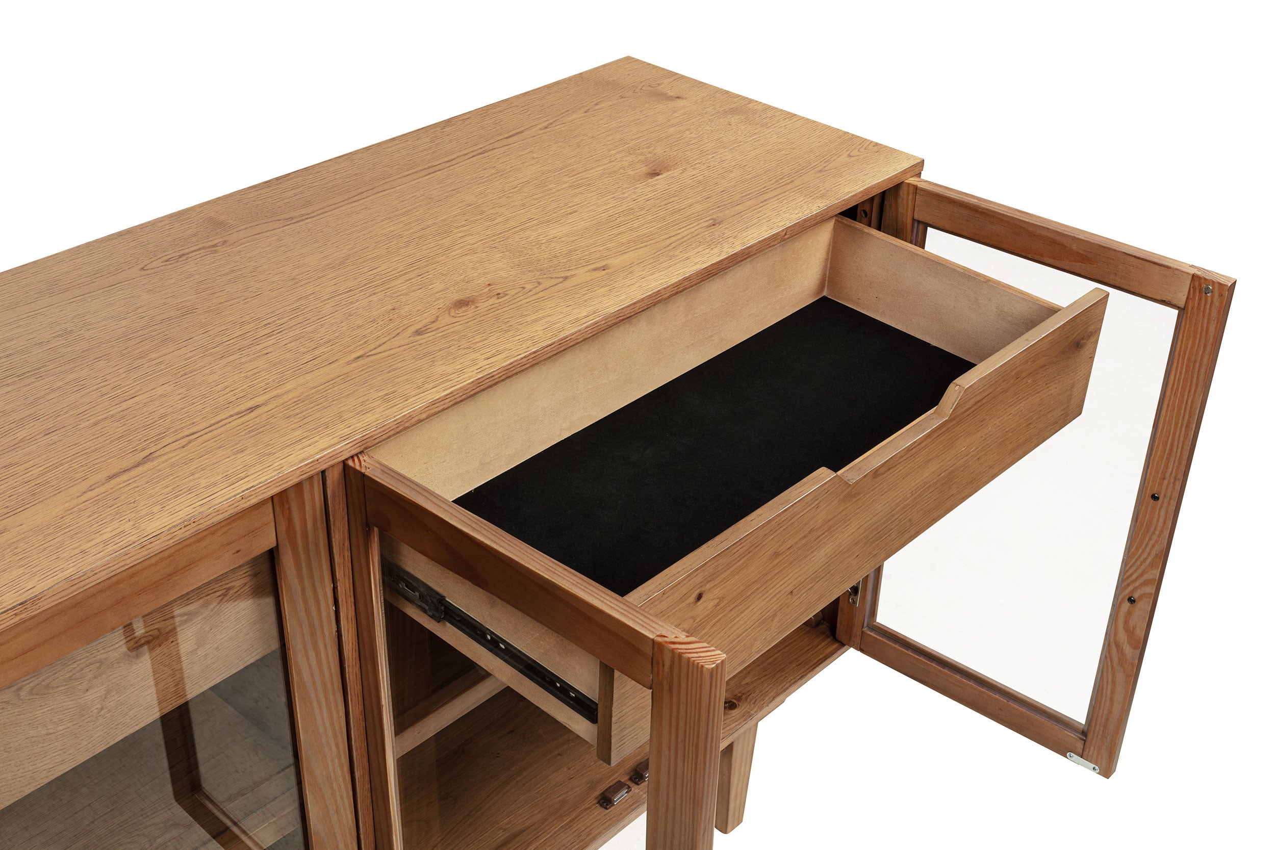 Middleton 4-door Sideboard Server with Dual Drawers Natural-