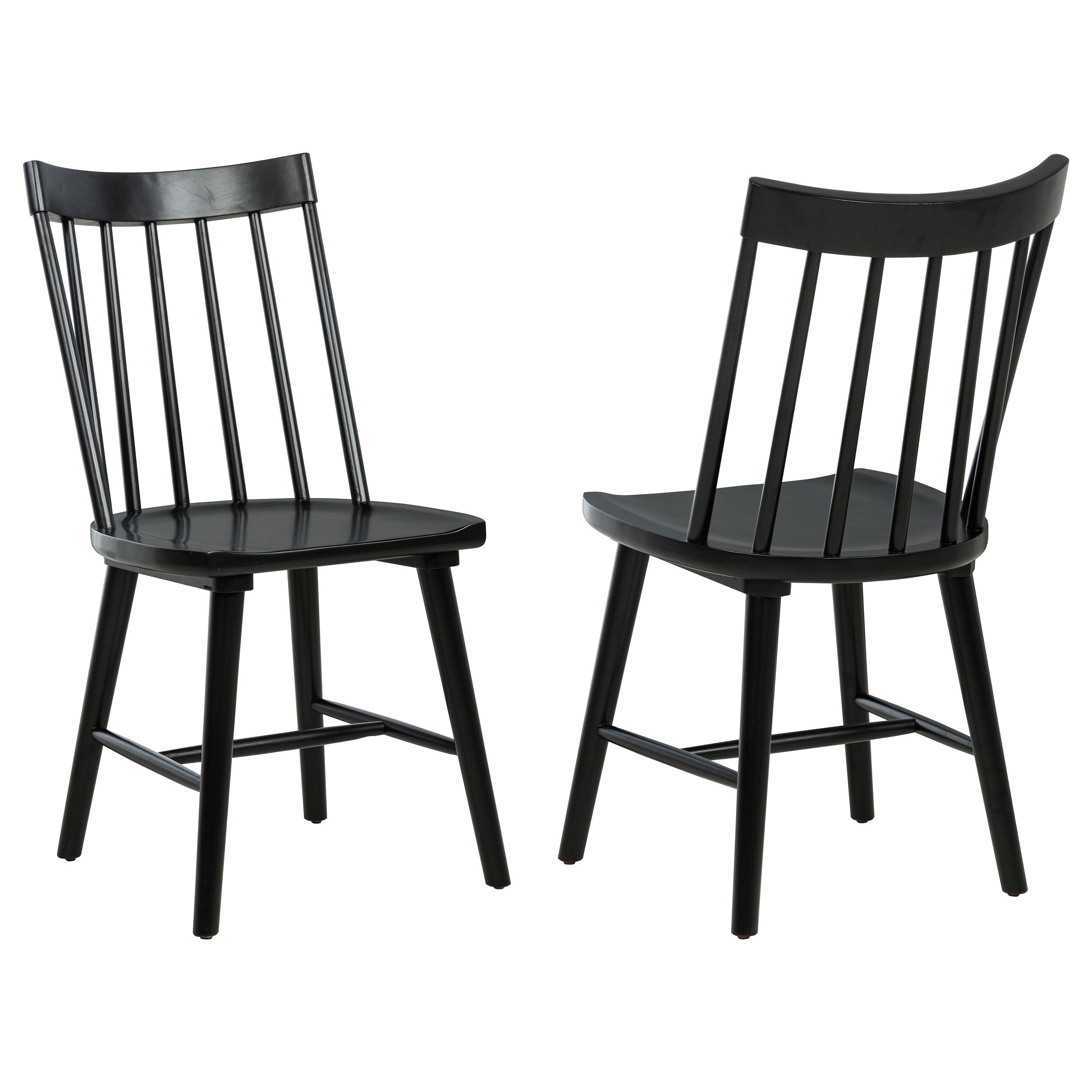 Middleton Solid Wood Dining Side Chair Black (Set of 2)-