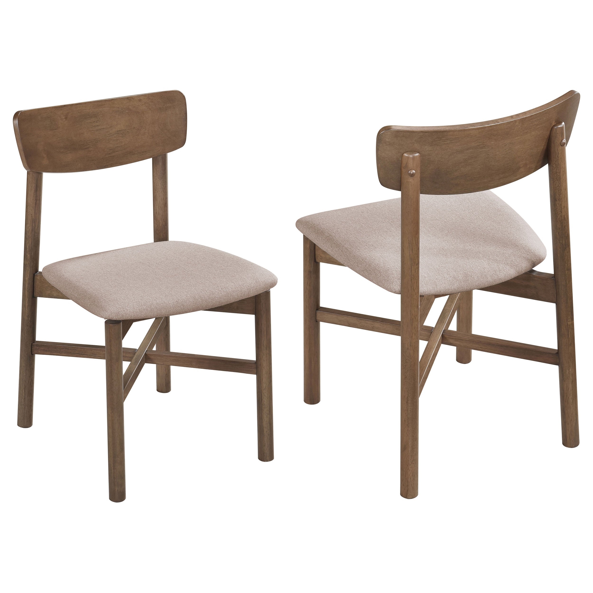 Parkridge Dining Side Chair Natural Walnut (Set of 2)-