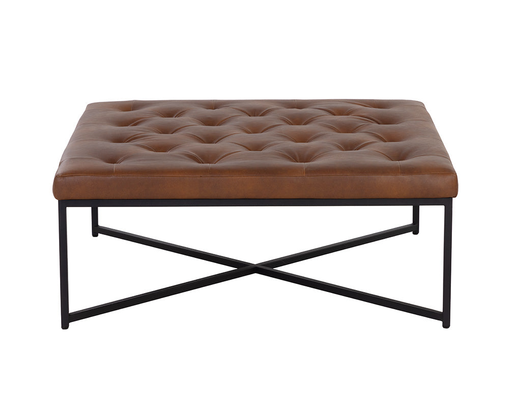 Sunpan Endall Ottoman - Black - Best Buy Furniture