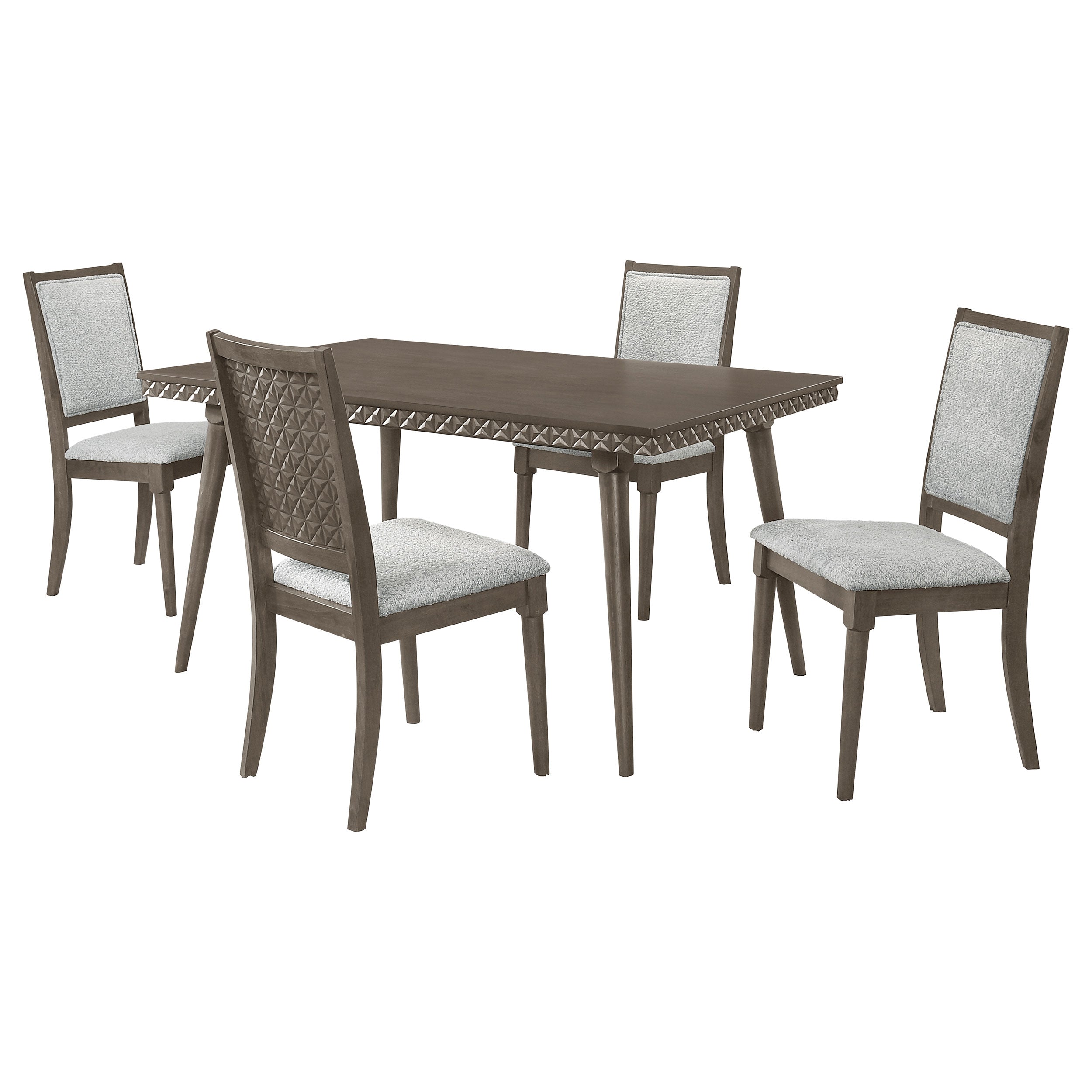 Onslow 5-piece 59-inch Rectangular Dining Set Dark Brown-