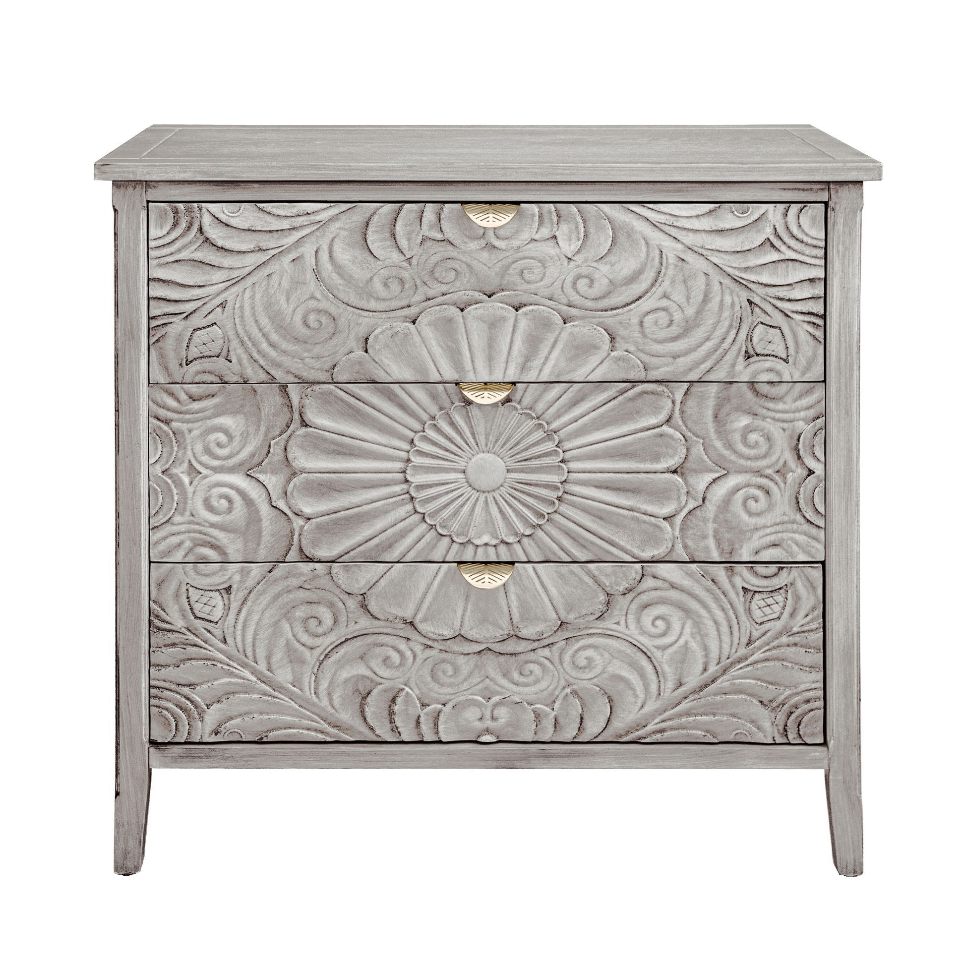 3 Drawer Cabinet, American Furniture, Suitable For Bedroom, Living Room - Light Gray - Best Buy Furniture