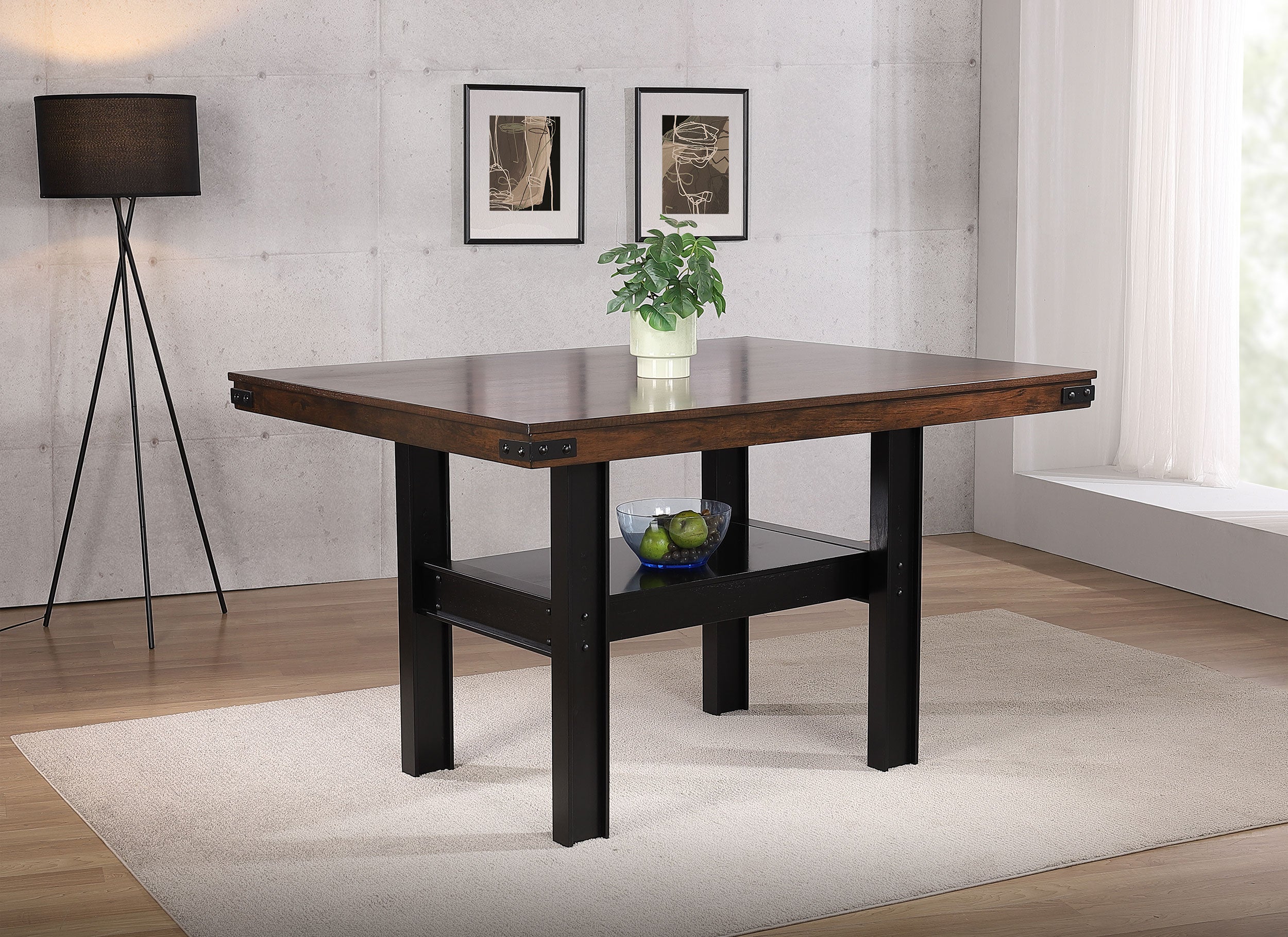 Patterson 60-inch Counter Height Dining Table Mango Oak-