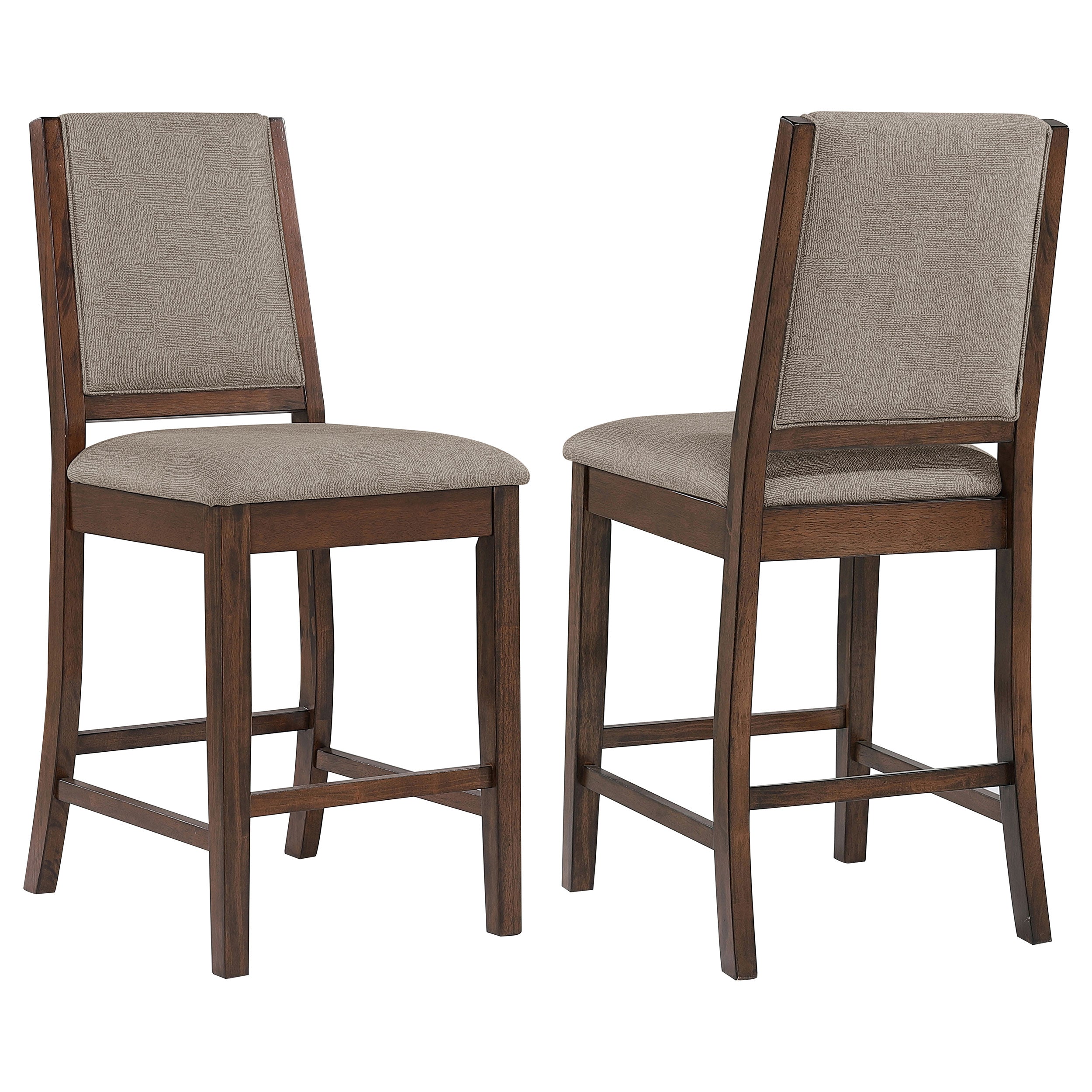Patterson Upholstered Counter Chair Mango Oak (Set of 2)-