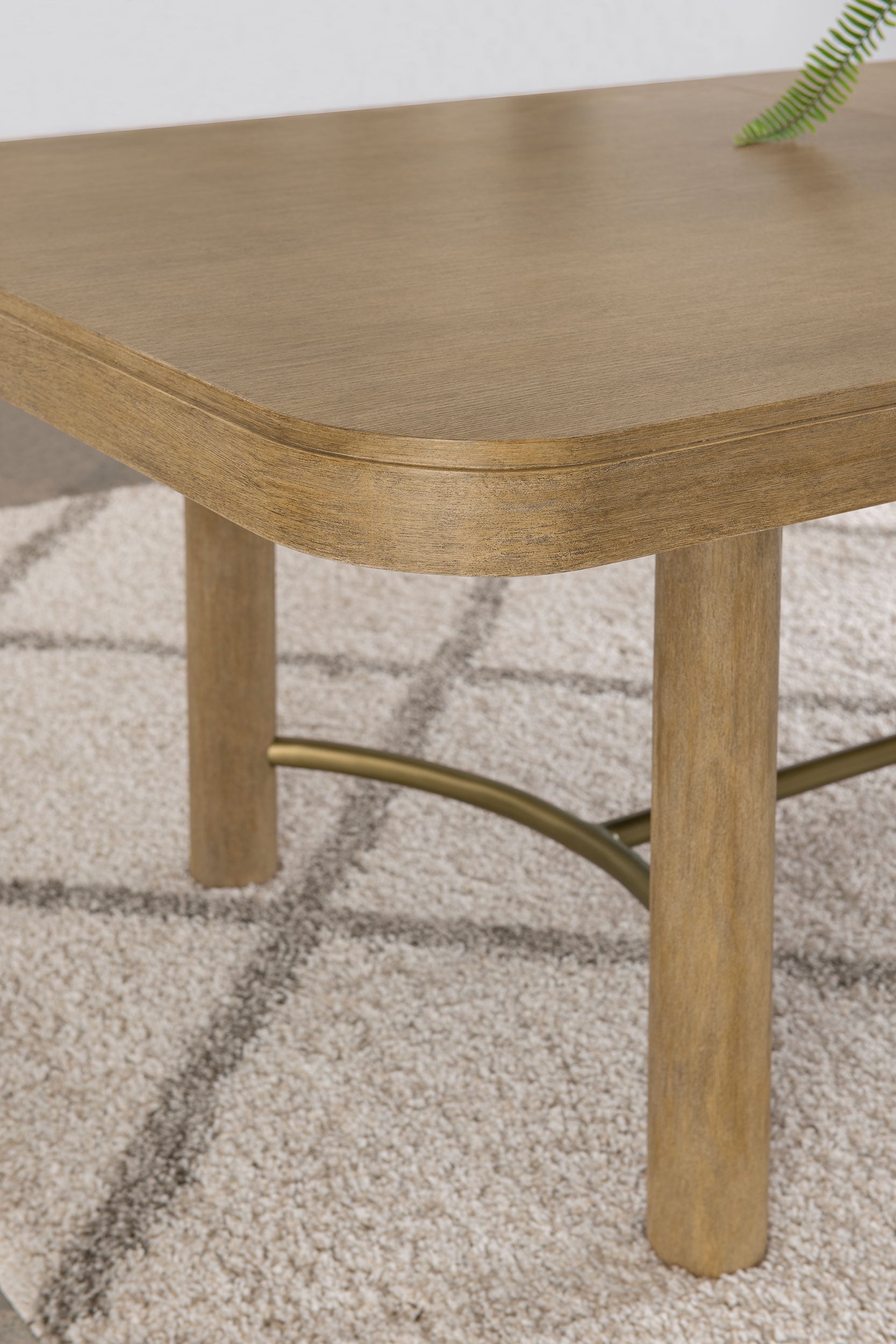 Arini 104-inch Extension Leaf Dining Table Sand Wash-
