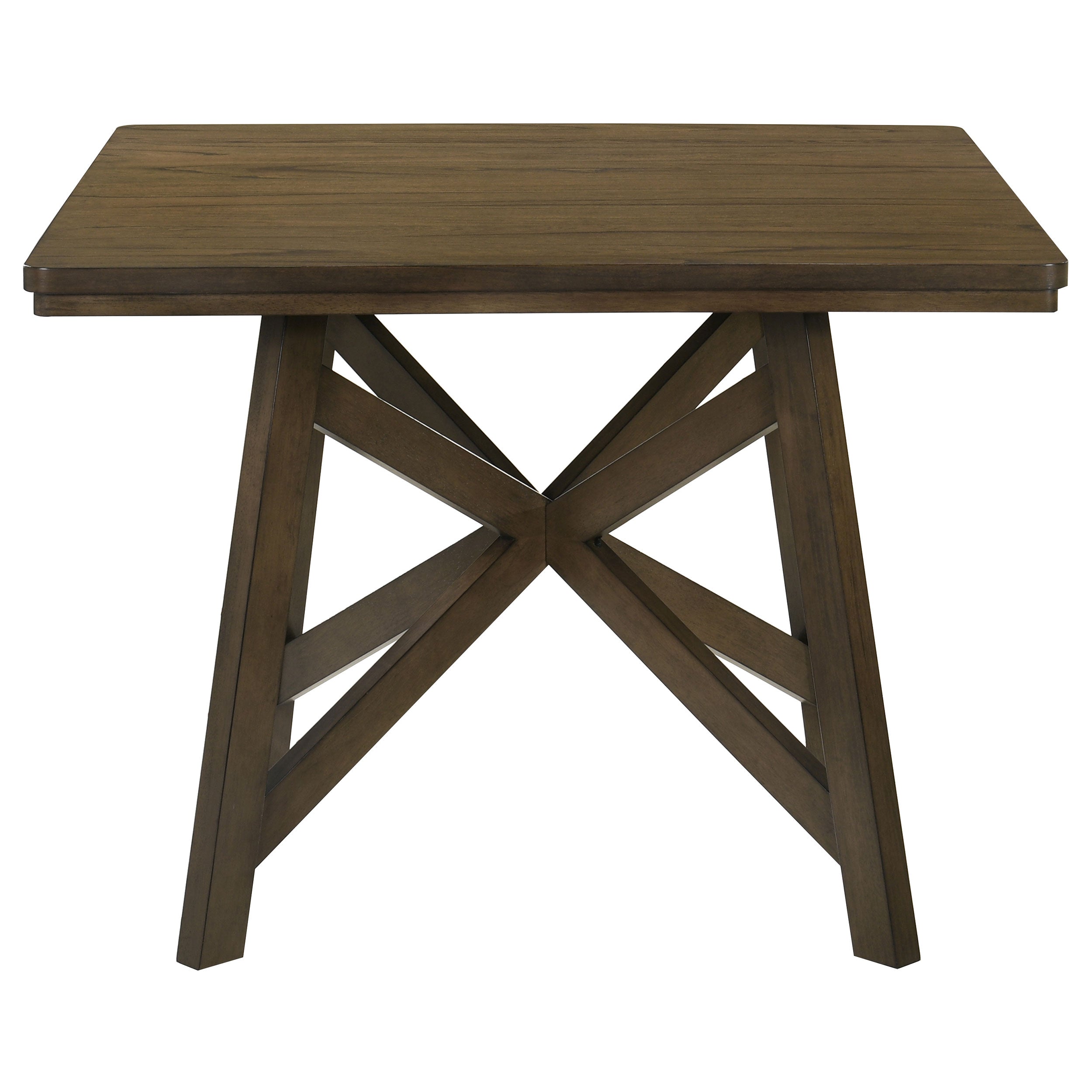 Canfield 47-inch Square Counter Height Dining Table Brown-