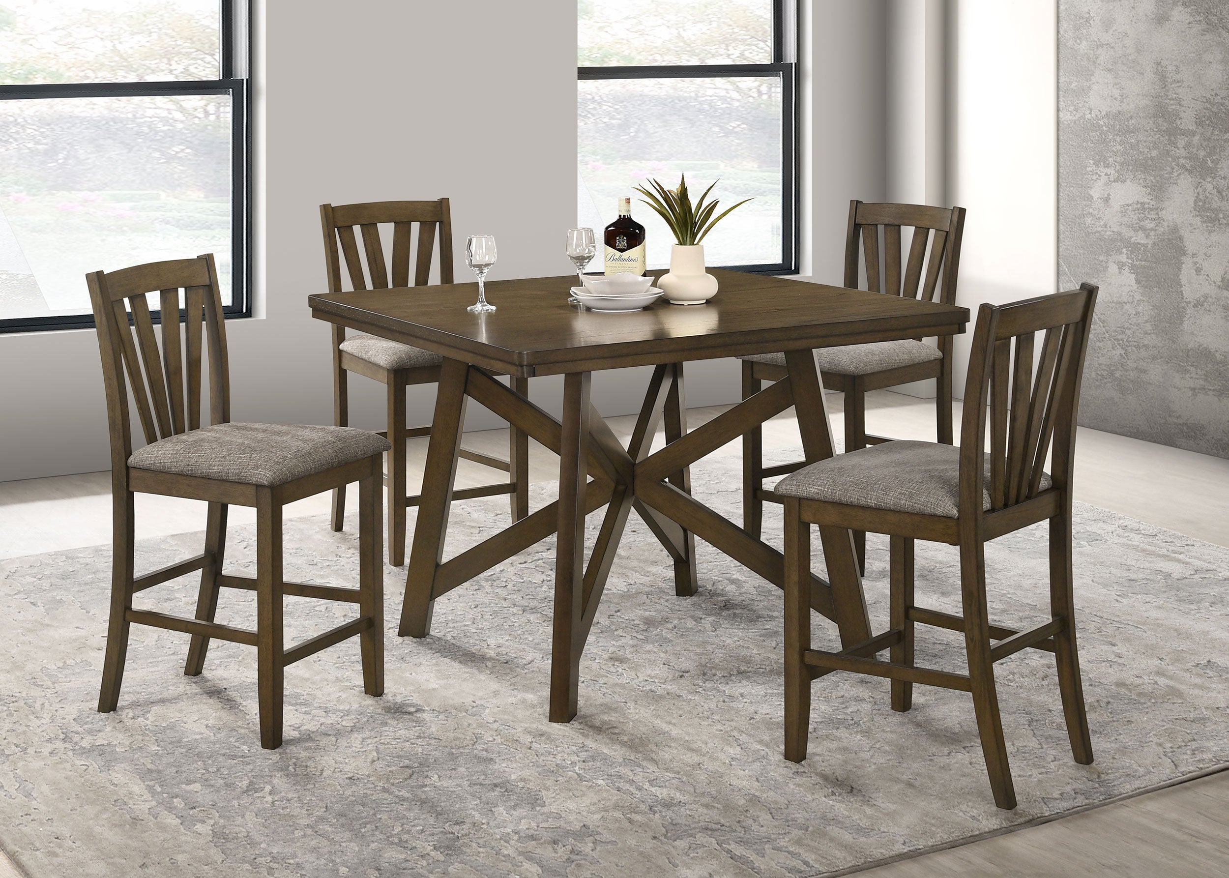 Canfield Counter Height Dining Side Chair Brown (Set of 2)-