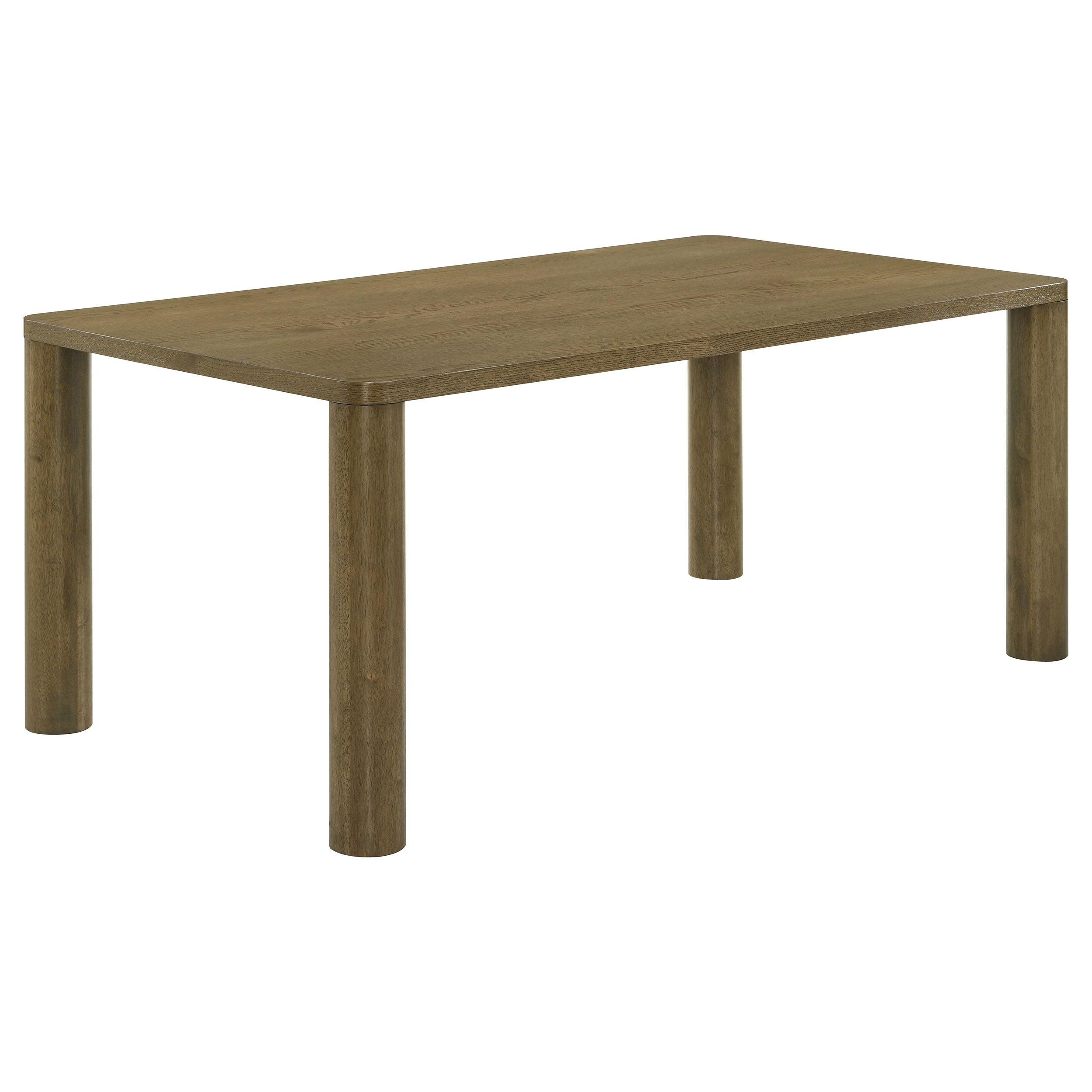 Castlewood 71-inch Rectangular Wood Dining Table Brown Oak-