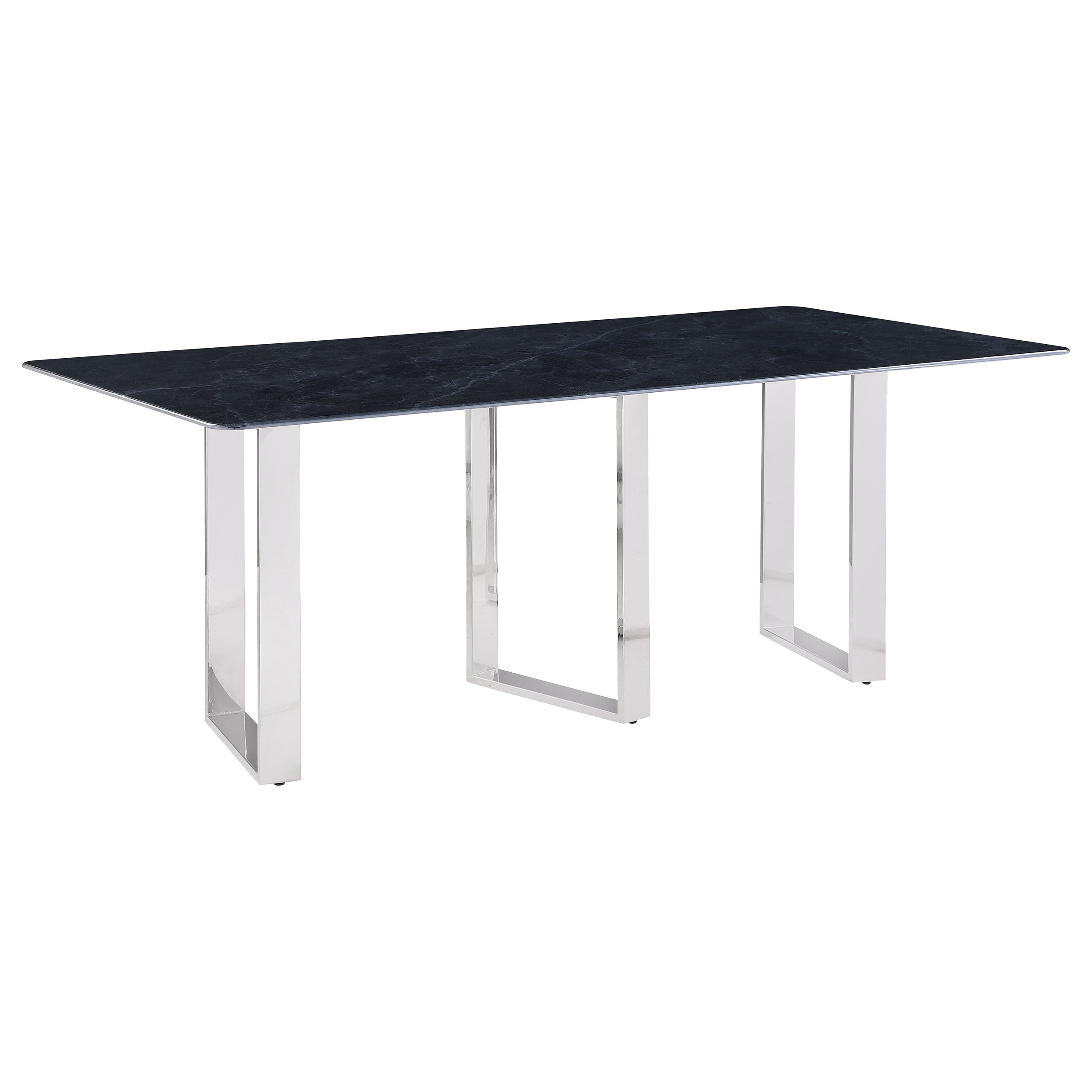 Desden 79-inch Rectangular Sintered Stone Dining Table Grey-