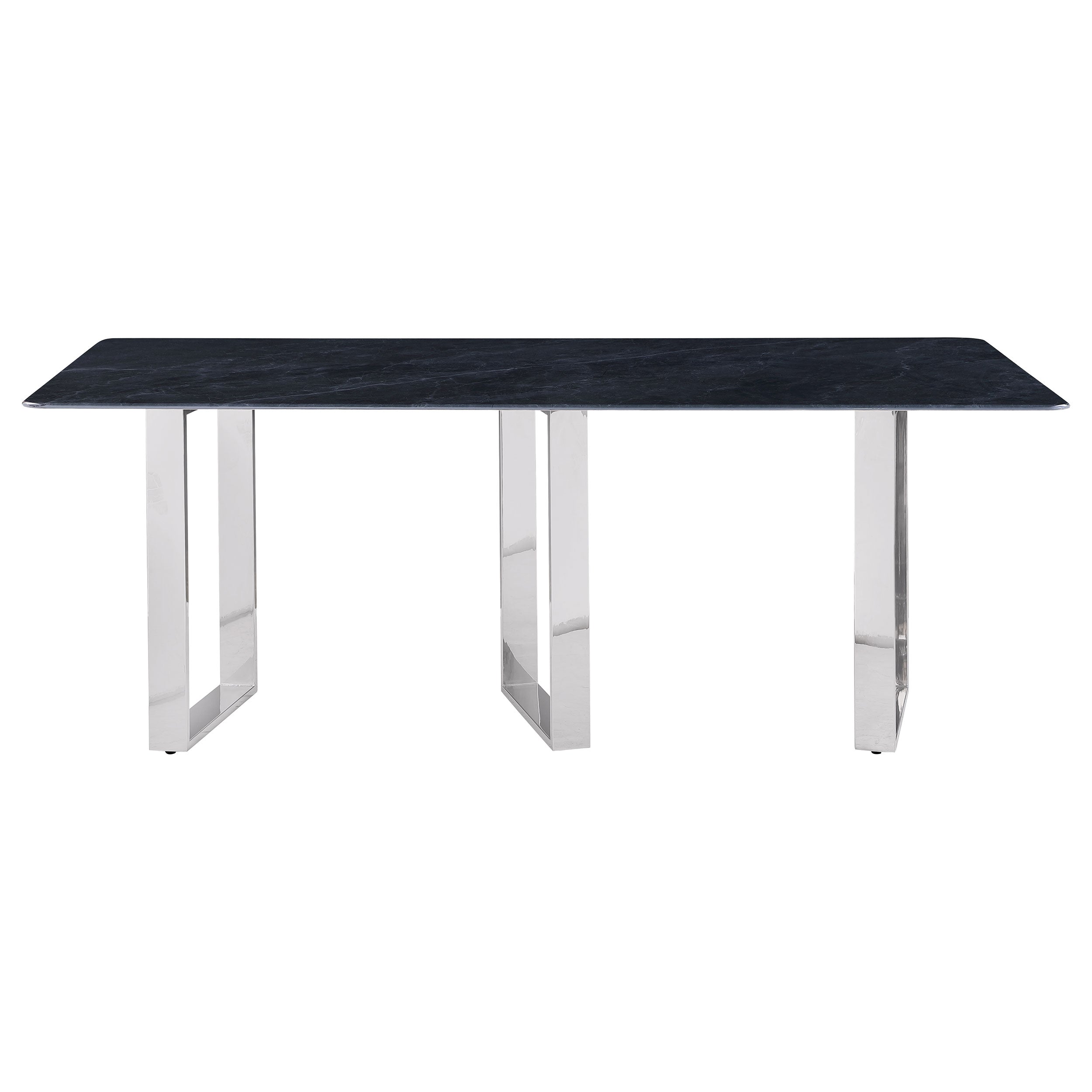 Desden 79-inch Rectangular Sintered Stone Dining Table Grey-