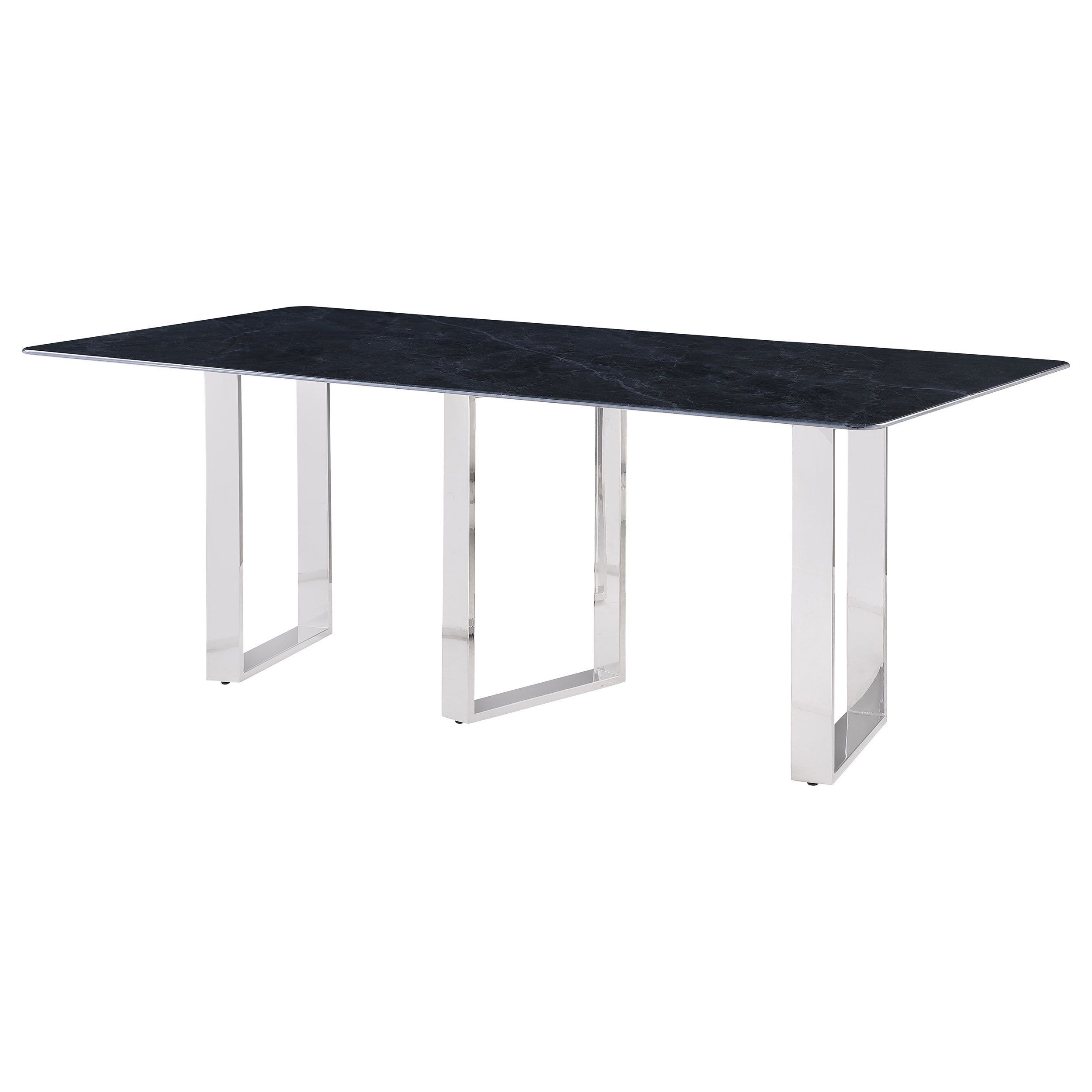 Desden 79-inch Rectangular Sintered Stone Dining Table Grey-