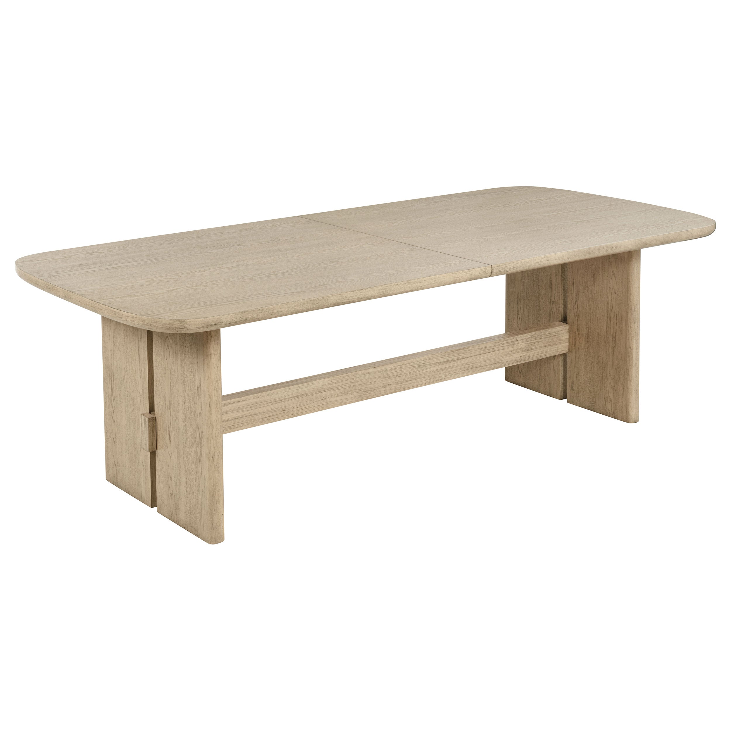 Kailani 110-inch Rectangular Wood Dining Table Beige Oak-