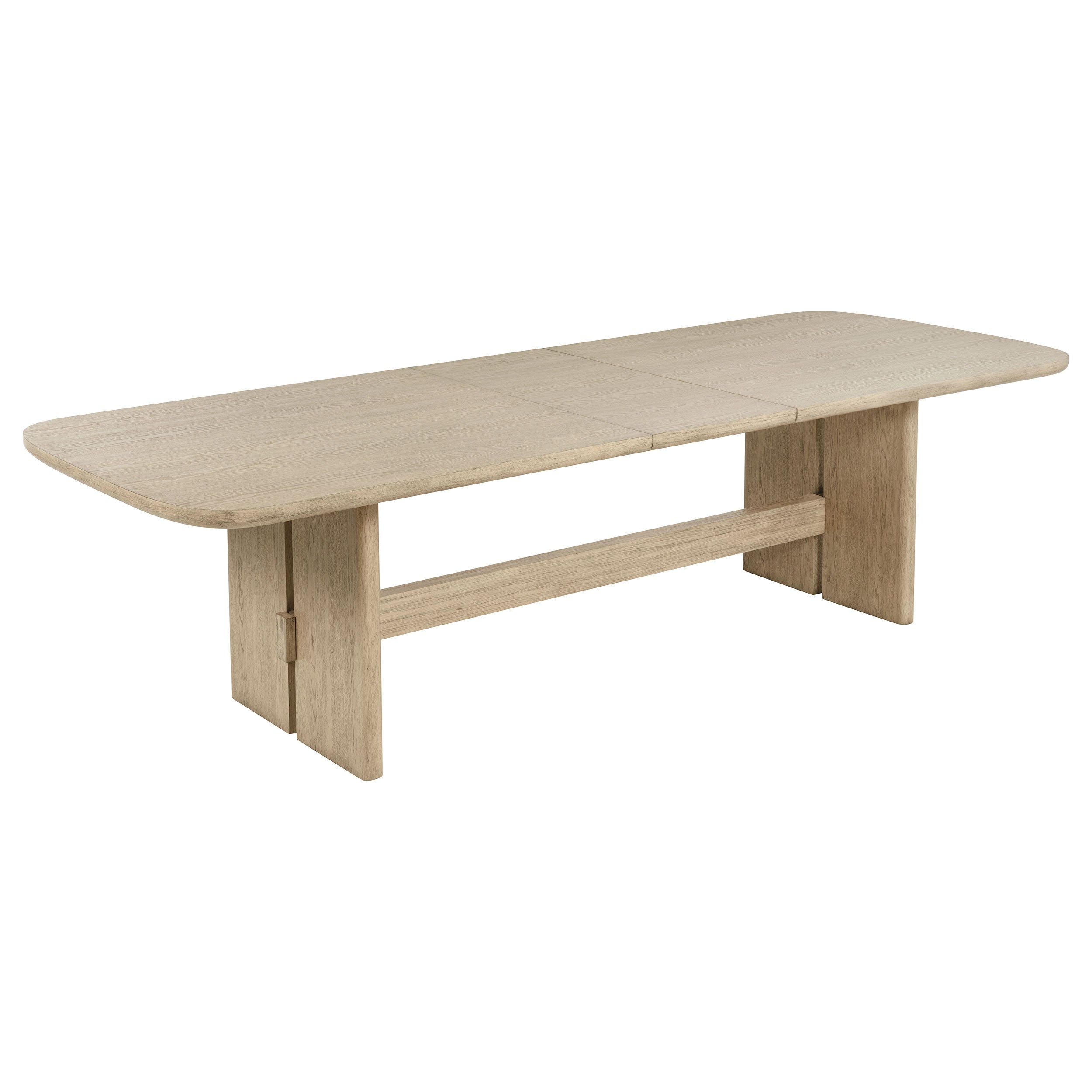 Kailani 110-inch Rectangular Wood Dining Table Beige Oak-