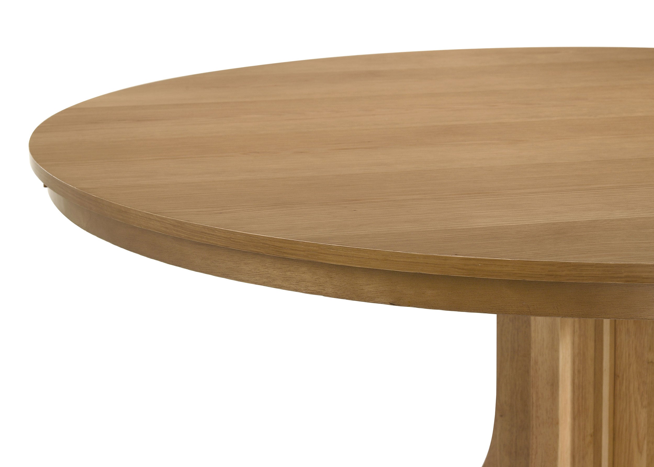 Hartville 60-inch Round Dining Table Natural Light Brown-