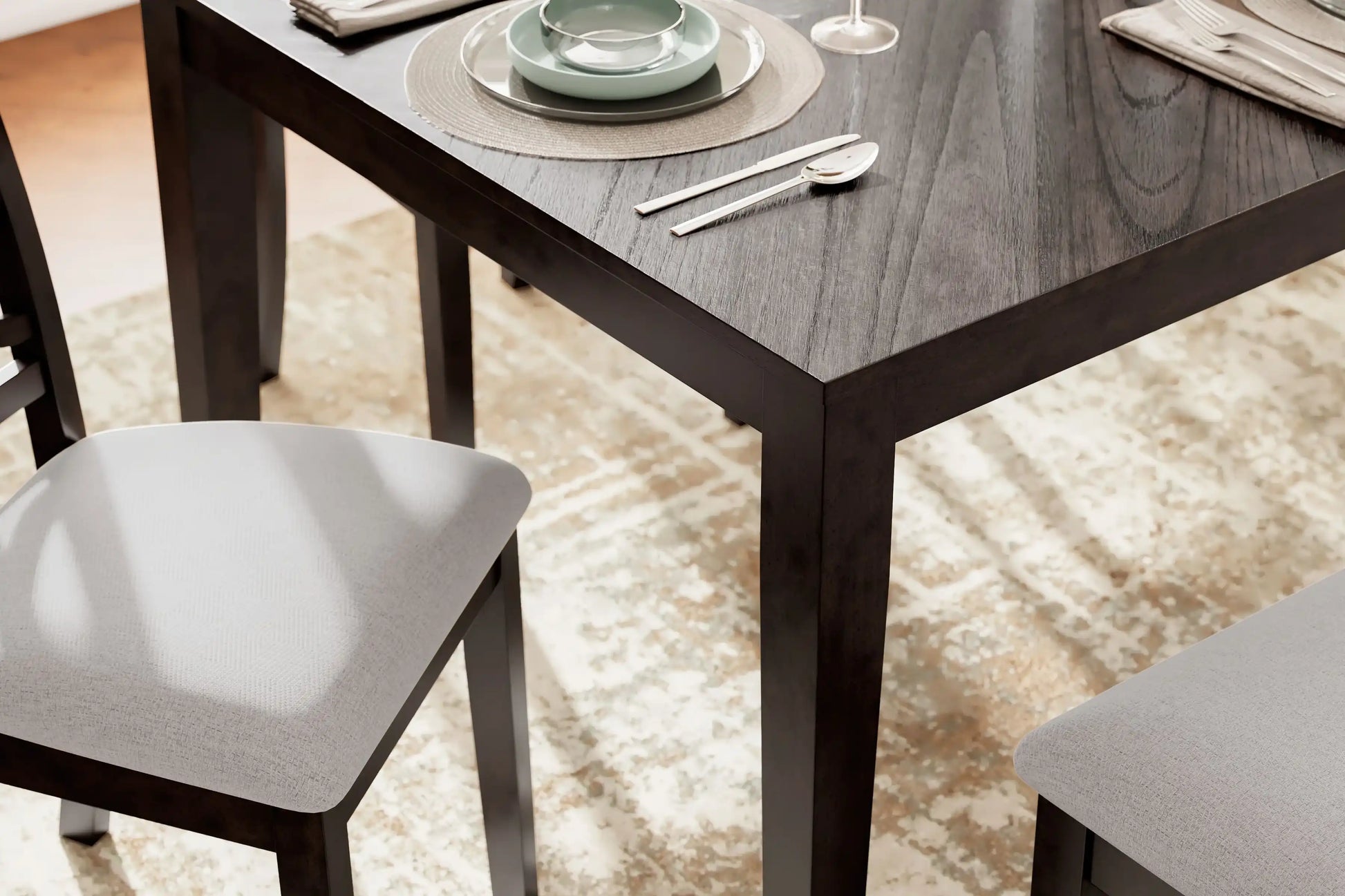 Langwest - Dining Room Table Set (Set of 6) - Brown - Best Buy Furniture