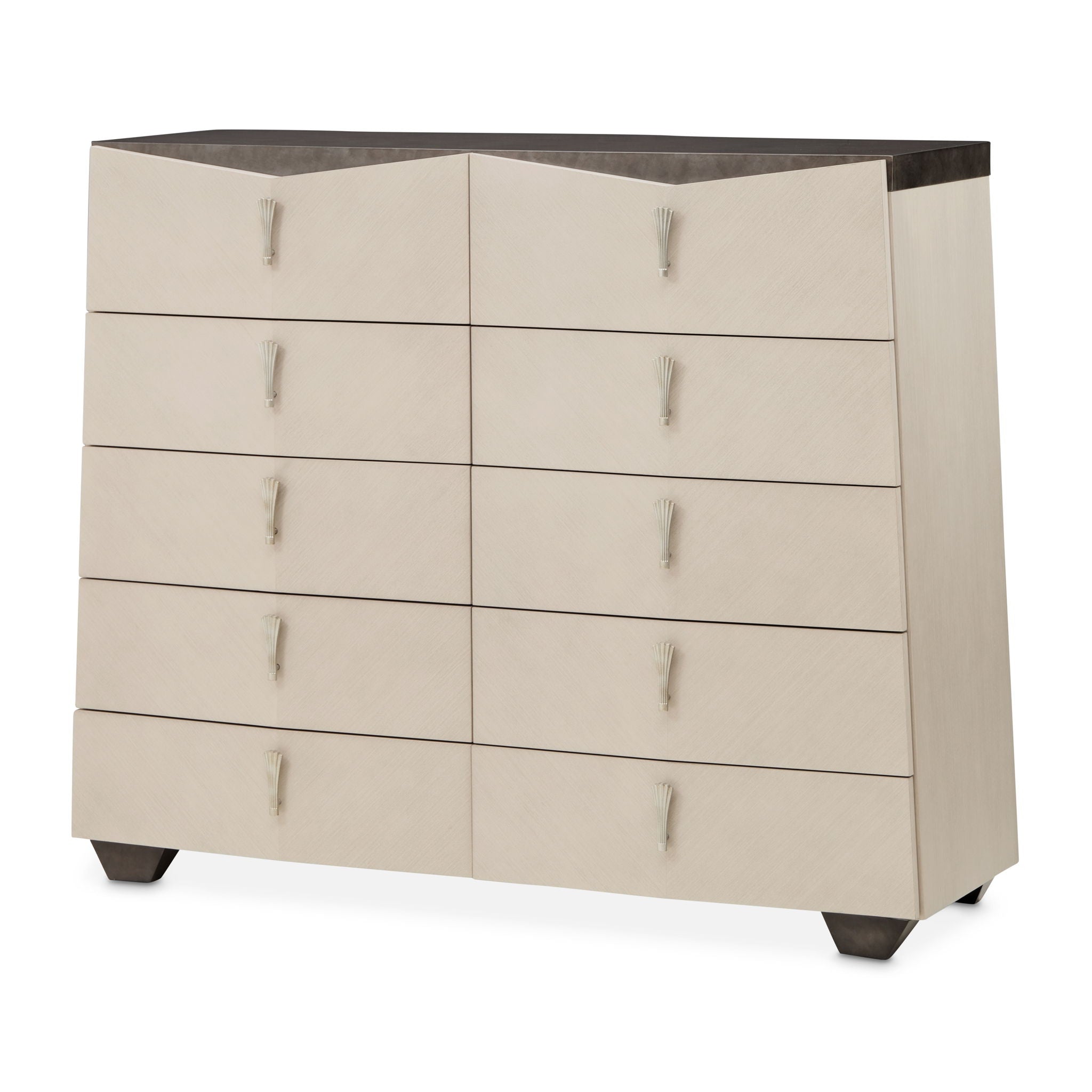 Fantosini - 10-Drawer Mule Chest - Silver Mist