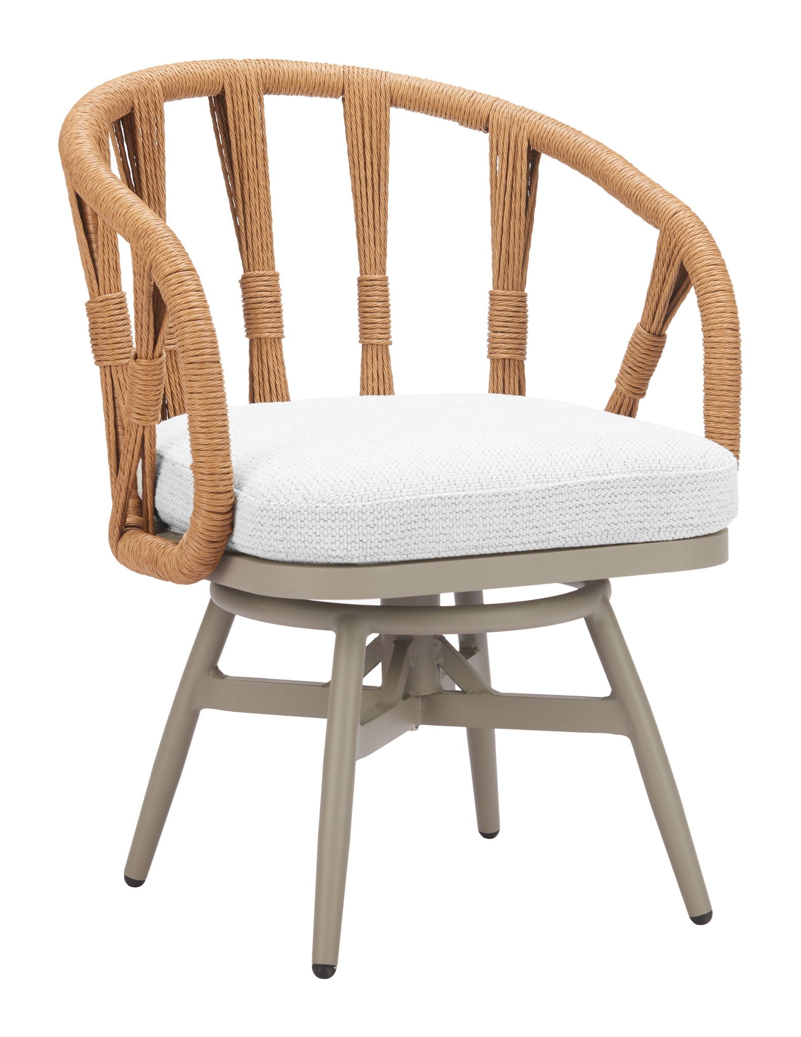 Safal - Outdoor Swivel Dining Chair - Multicolor