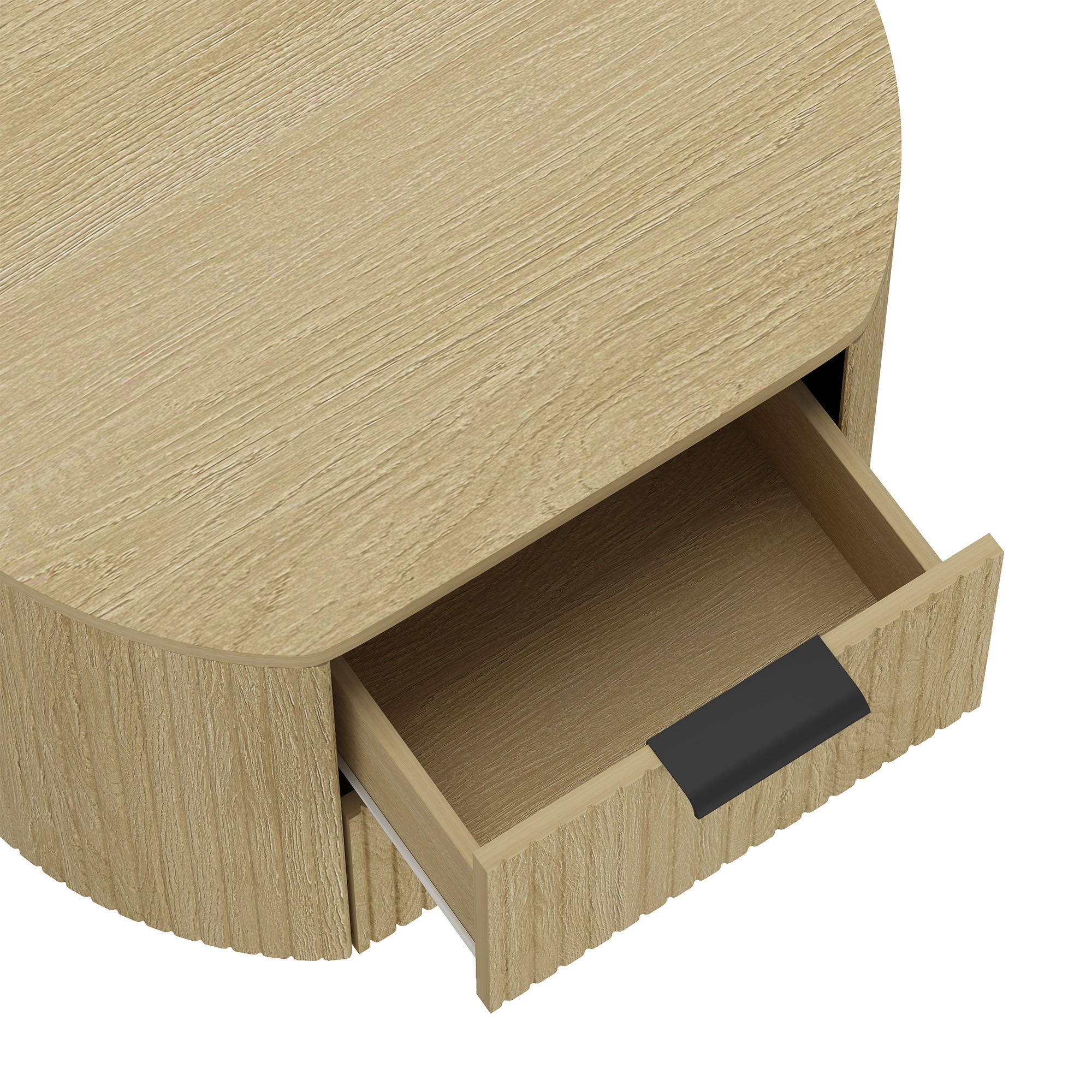 Olivia - Nightstand With 2 Drawers - Oak