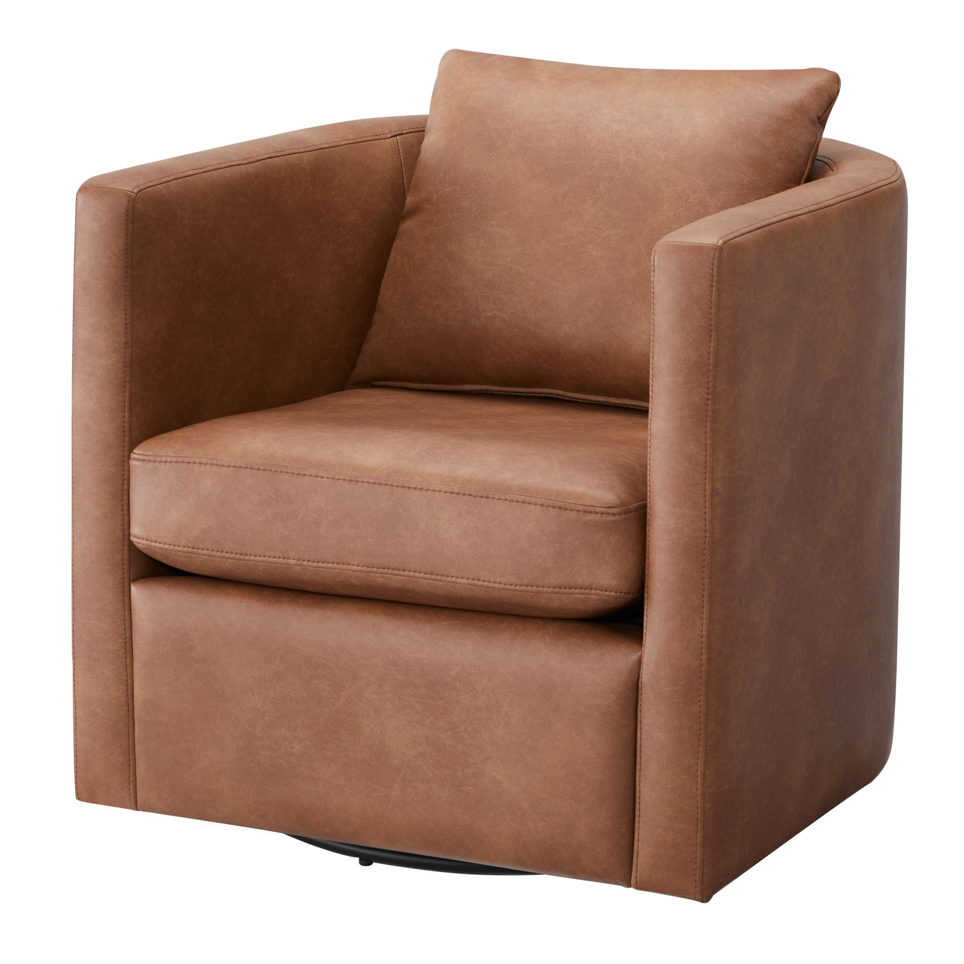 Sutton - Swivel Barrel Chair - Best Buy Furniture
