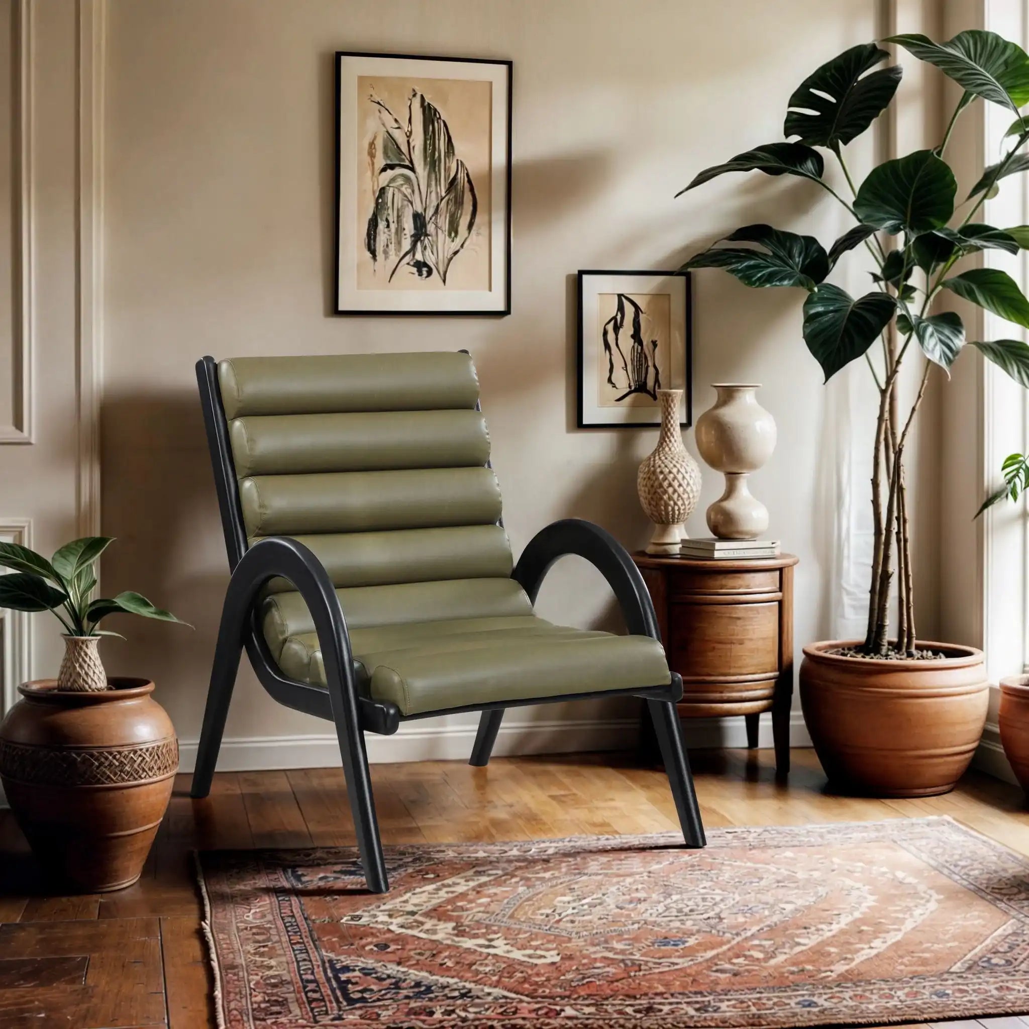 Randal - Accent Chair - Black Frame