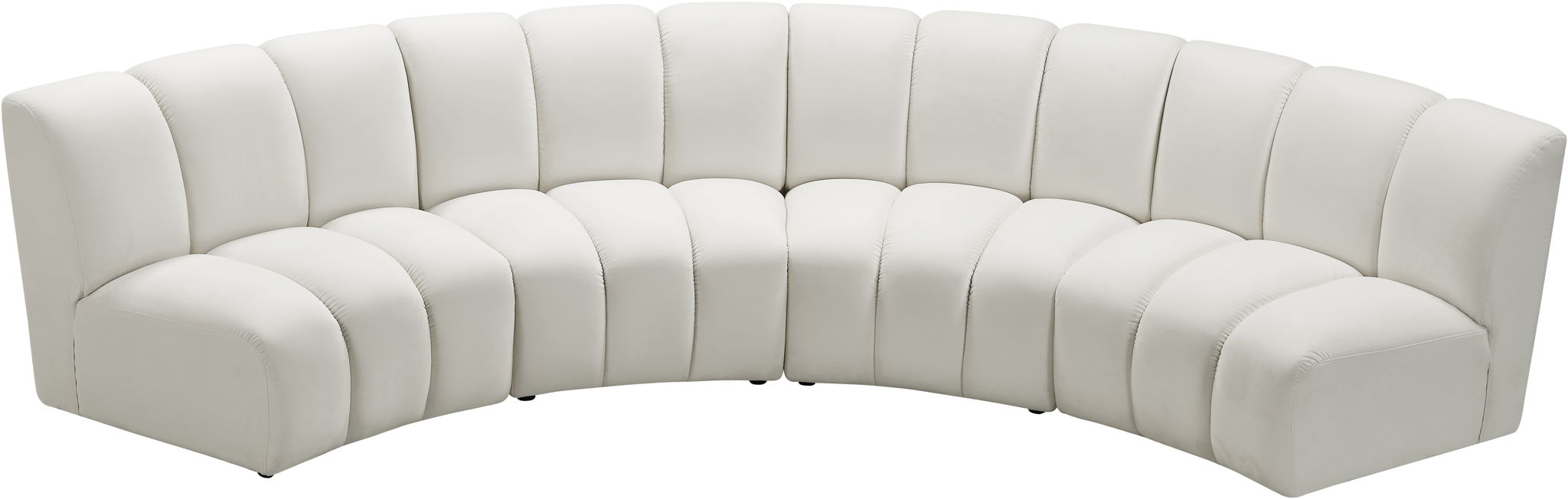 Infinity - 4 Piece Velvet Modular Sectional