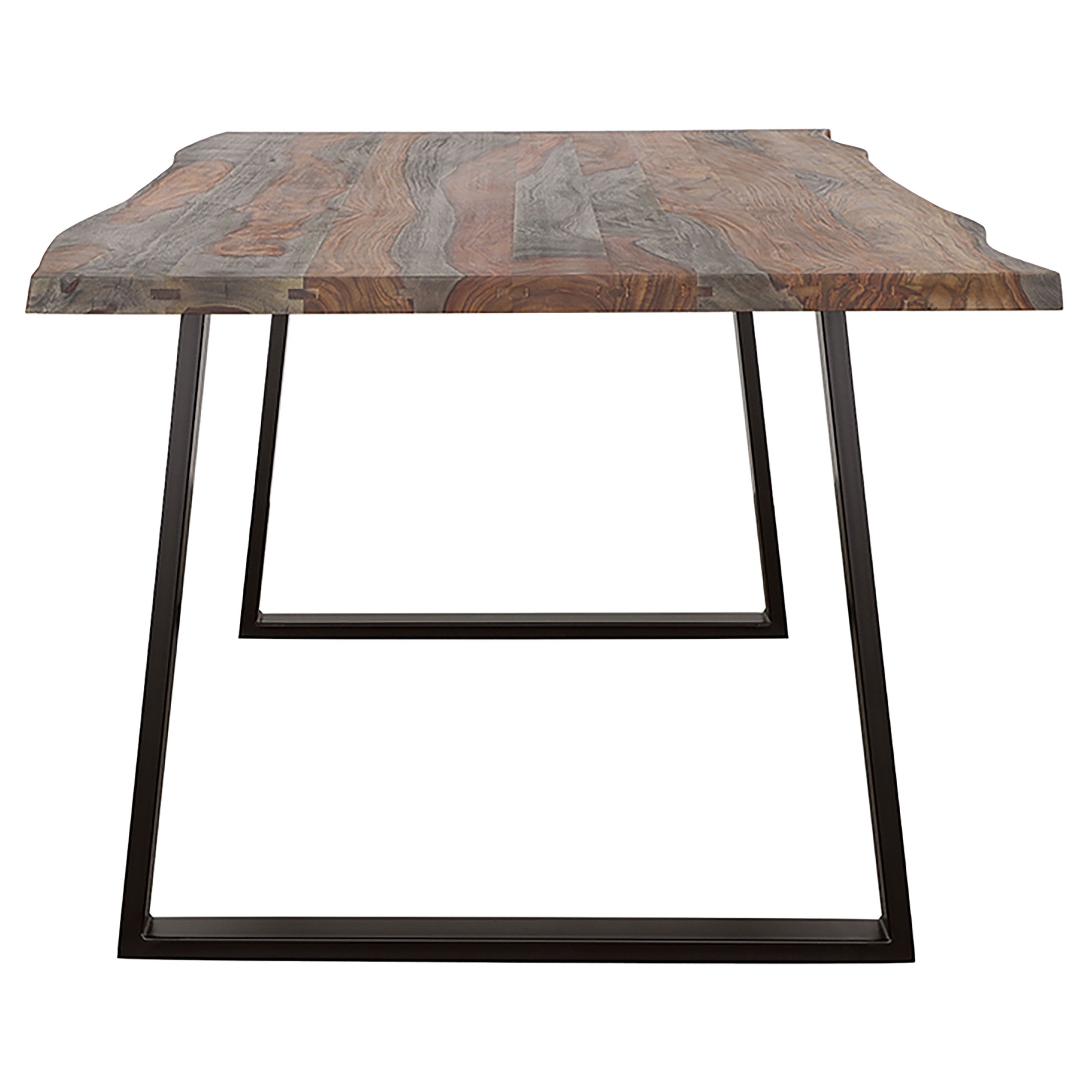Ditman 80-inch Live Edge Dining Table Grey Sheesham-CoasterElevations