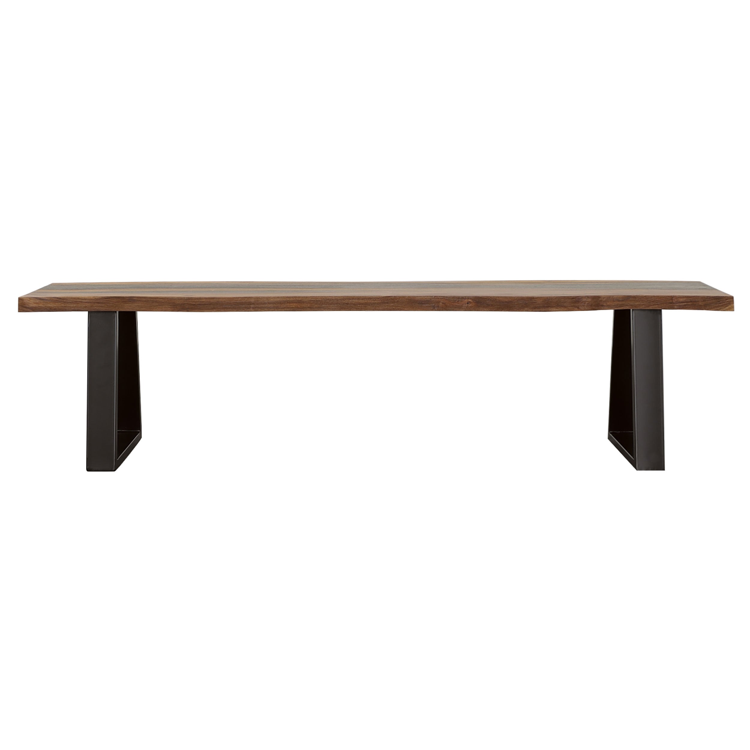 Ditman Live Edge Wood Dining Bench Grey Sheesham-CoasterElevations
